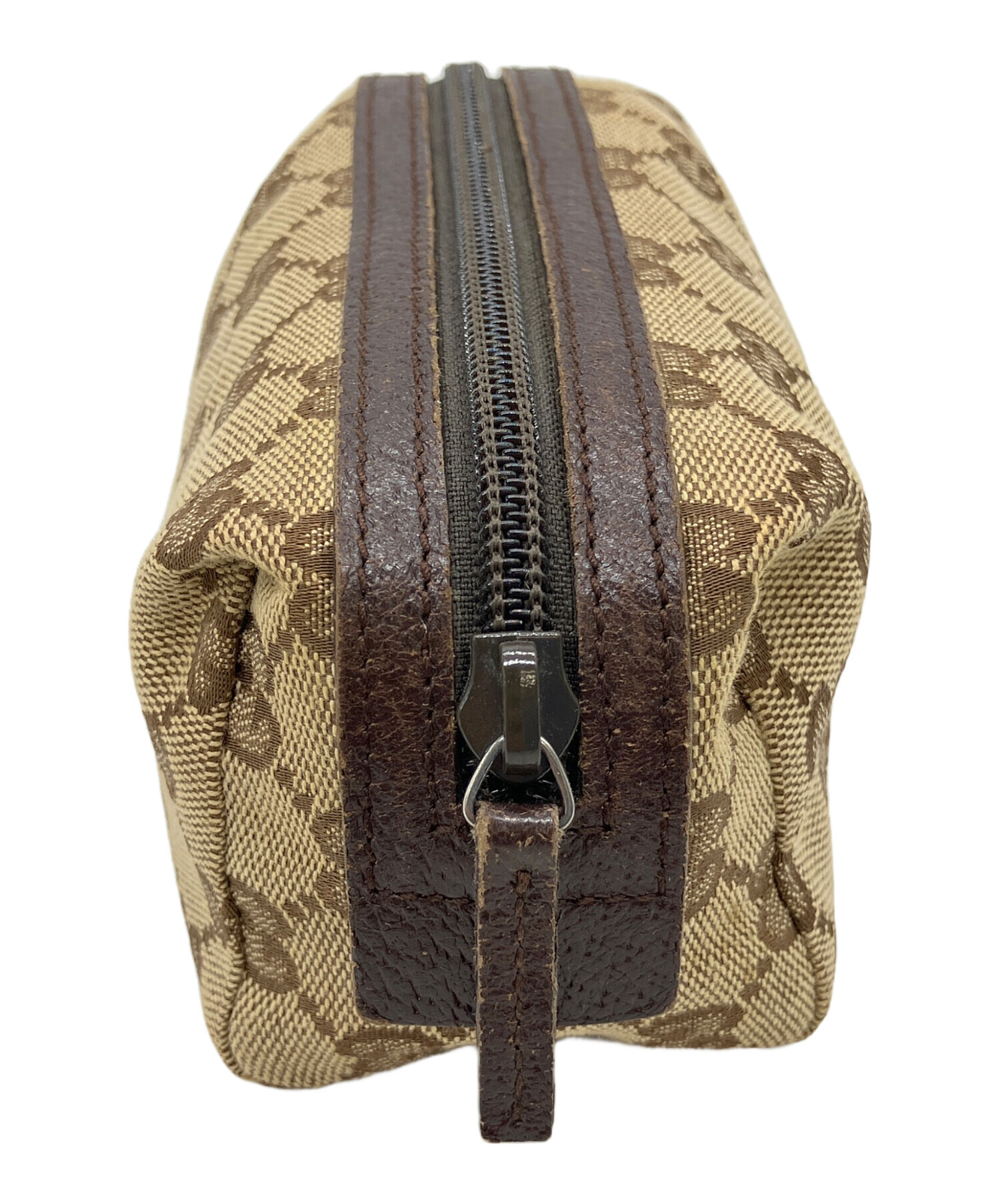 中古・古着通販】GUCCI (グッチ) GG コスメポーチ ブラウン｜ブランド 