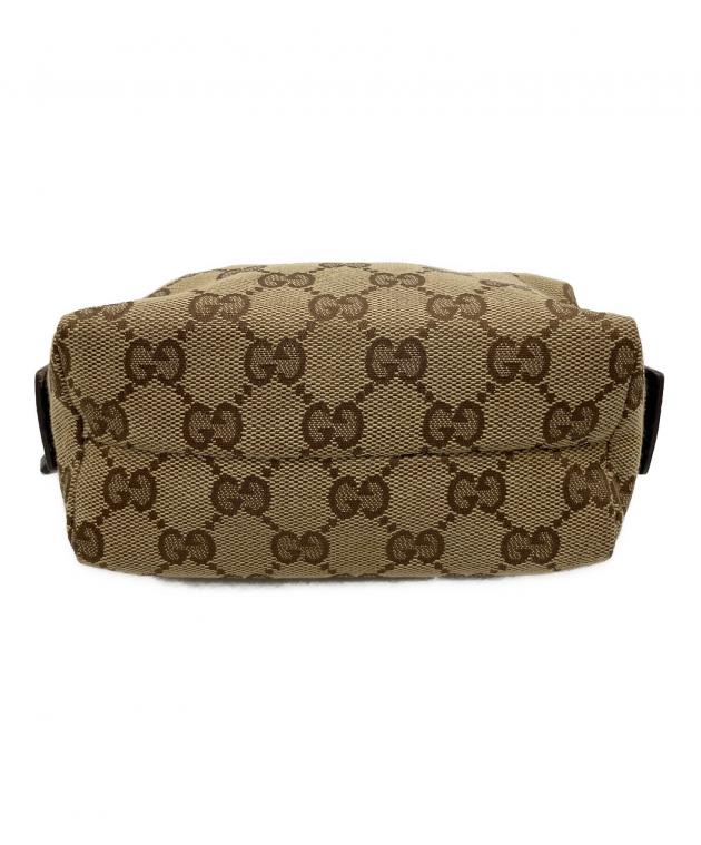 中古・古着通販】GUCCI (グッチ) GG コスメポーチ ブラウン｜ブランド