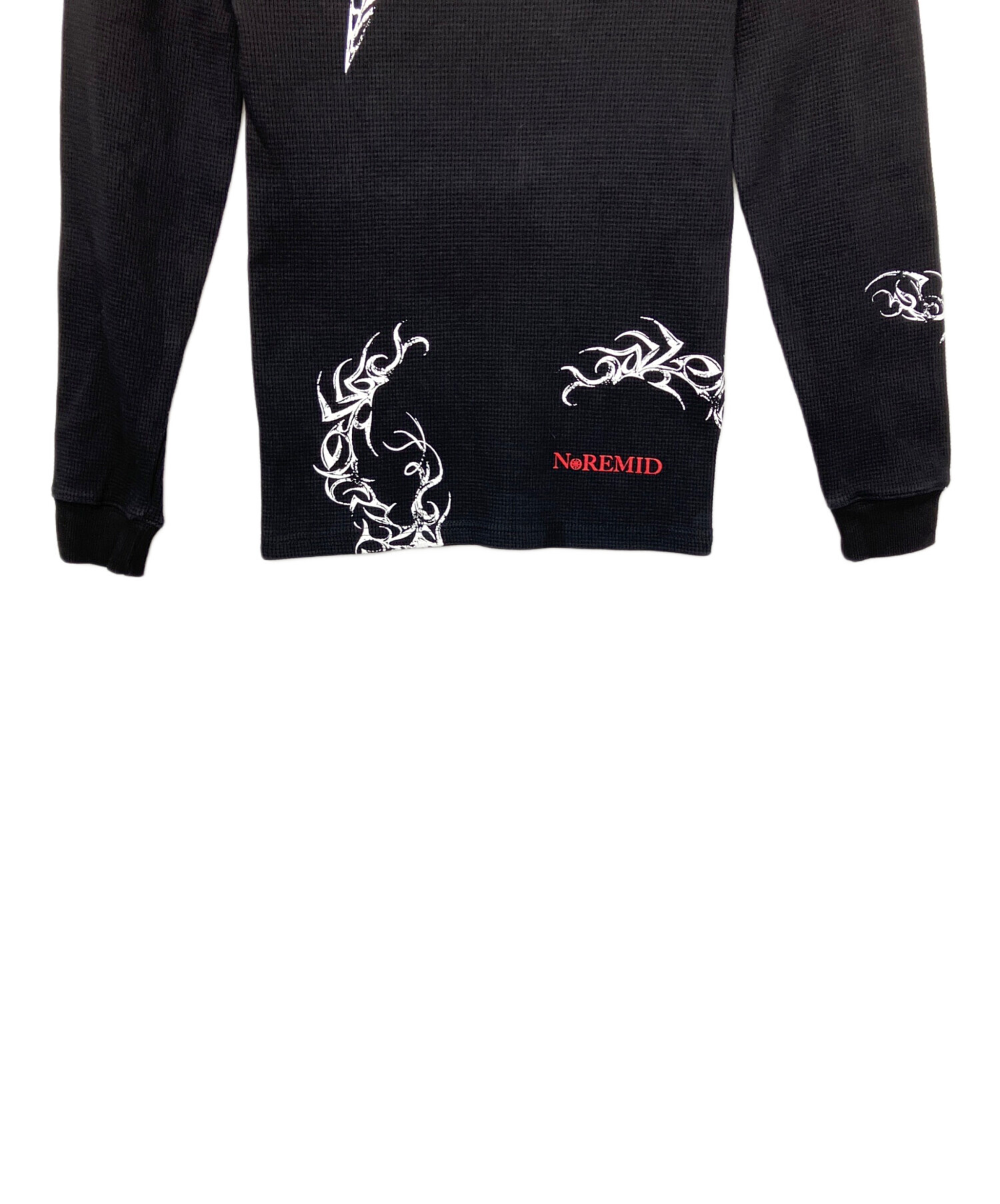 中古・古着通販】NOREMID (ノーリミッド) サーマルカットソー ブラック