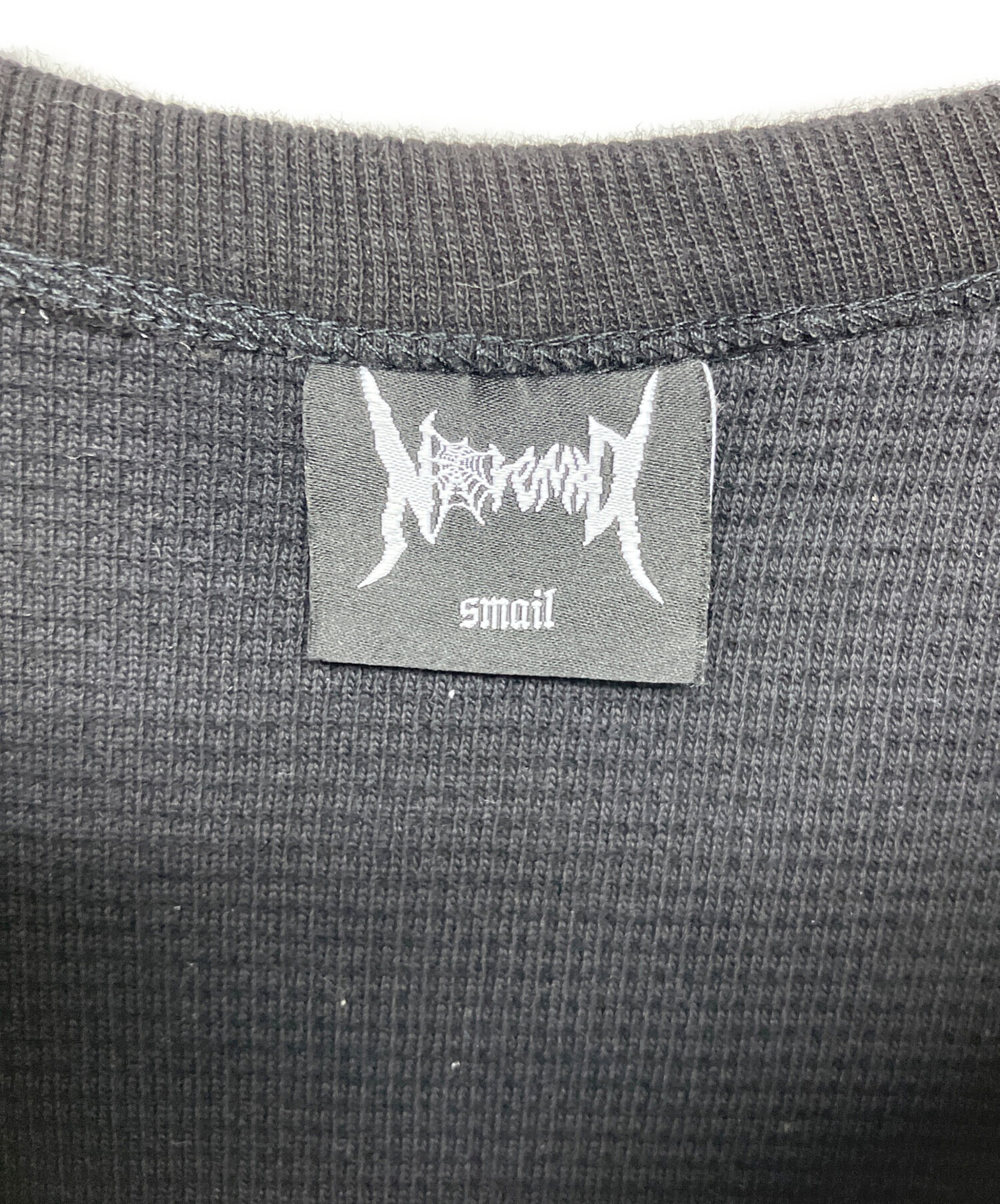 中古・古着通販】NOREMID (ノーリミッド) サーマルカットソー ブラック