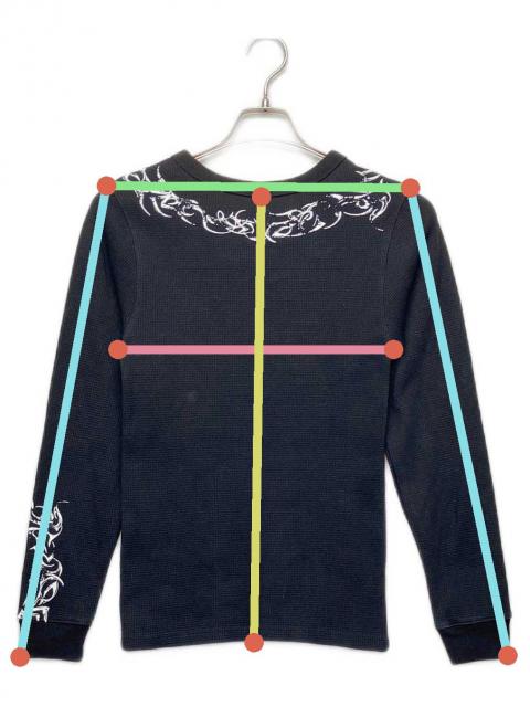 中古・古着通販】NOREMID (ノーリミッド) サーマルカットソー ブラック
