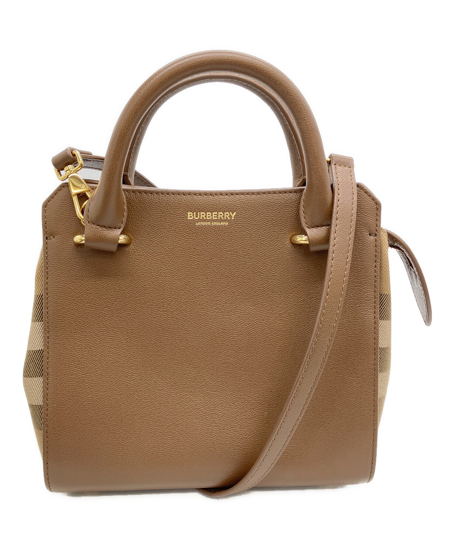 中古・古着通販】BURBERRY (バーバリー) Small Banwell Tote Bag