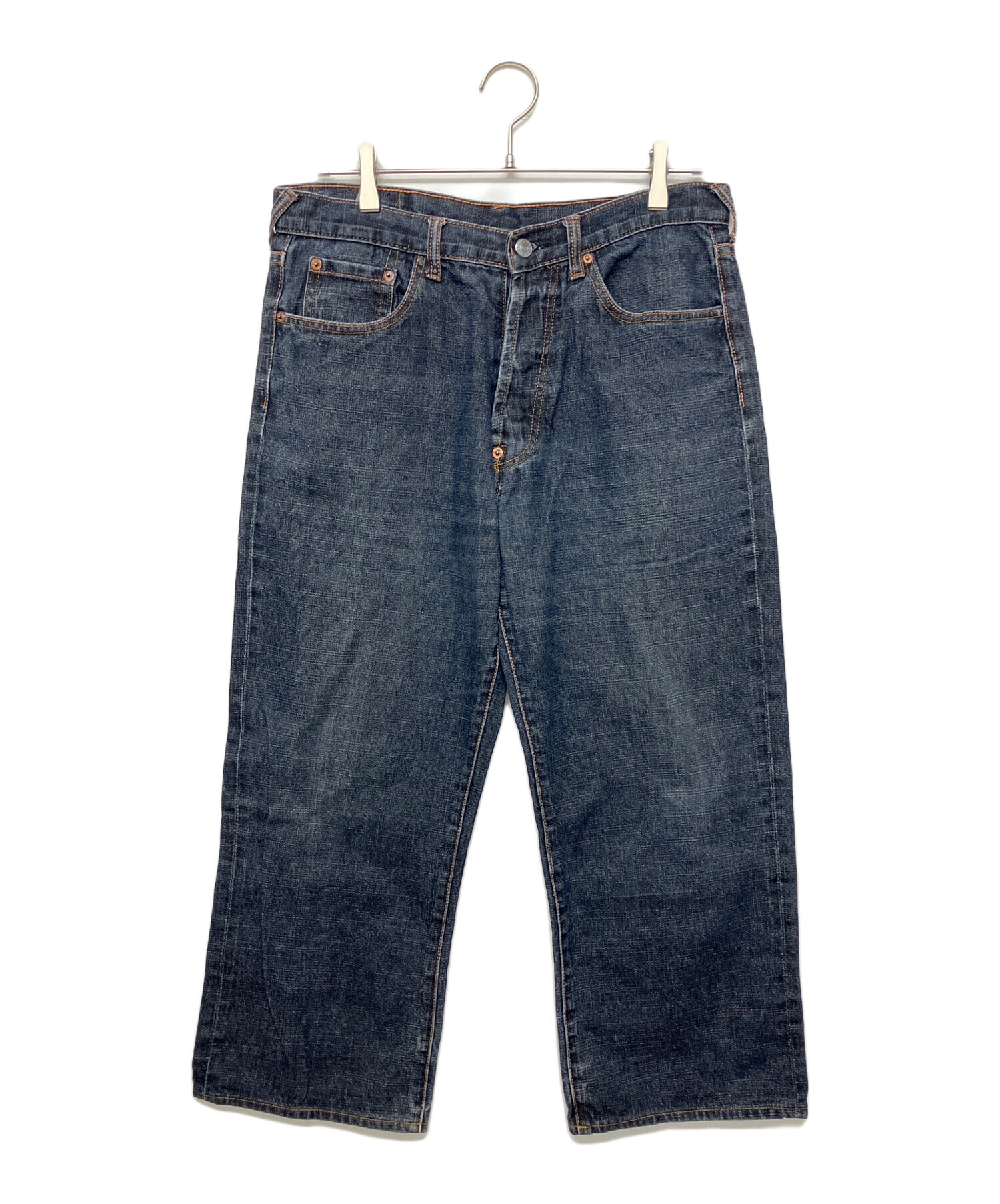 中古・古着通販】EVISU (エヴィス) クロップドデニムパンツ インディゴ