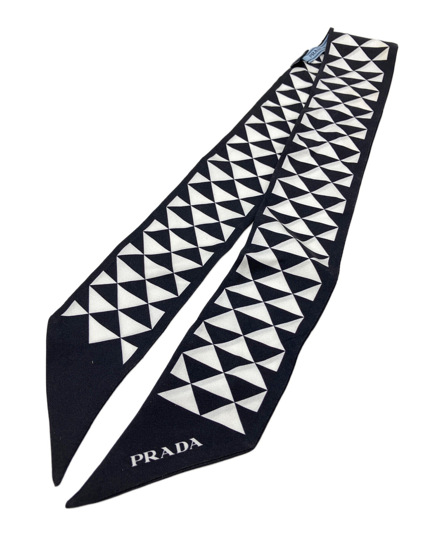 中古・古着通販】PRADA (プラダ) プリントシルクツイルスカーフ