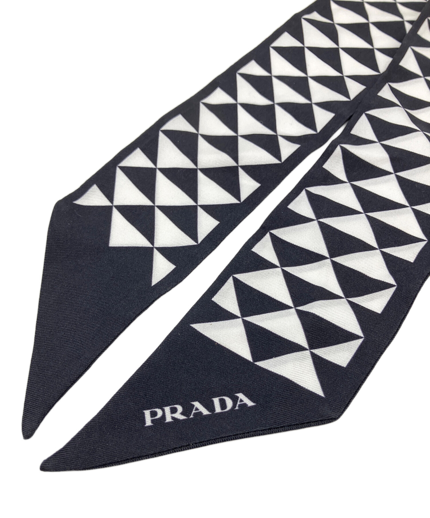 中古・古着通販】PRADA (プラダ) プリントシルクツイルスカーフ