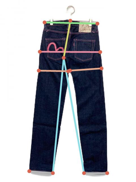 ☆今月末まで☆ EVISU エビス EU ユーロエヴィス デニムパンツ/26 中古・古着通販】EVISU (エヴィス) デニムパンツ インディゴ サイズ:26