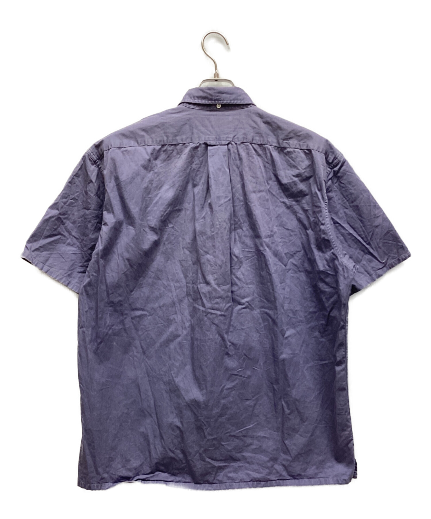 【良品】ラルフローレン　半袖スウェット　パープル　染み込み　サイズL 中古・古着通販】RALPH LAUREN (ラルフローレン) 半袖シャツ パープル