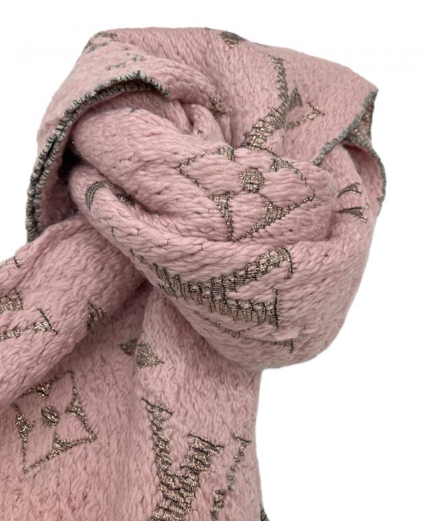 Louis Vuitton ピンク マフラー 中古・古着通販】LOUIS VUITTON (ルイ ヴィトン) ロゴマニアシャイン