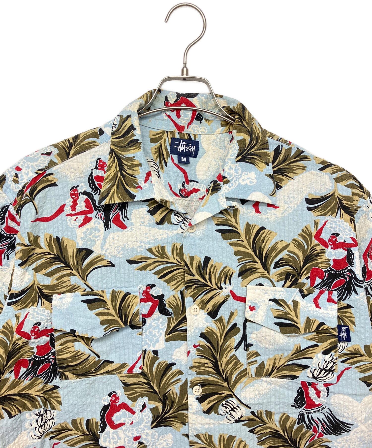 中古・古着通販】stussy (ステューシー) アロハシャツ 90s 紺タグ
