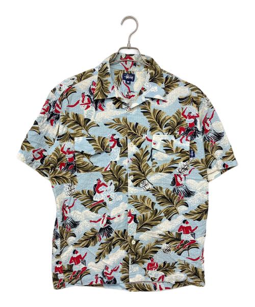 中古・古着通販】stussy (ステューシー) アロハシャツ 90s 紺タグ