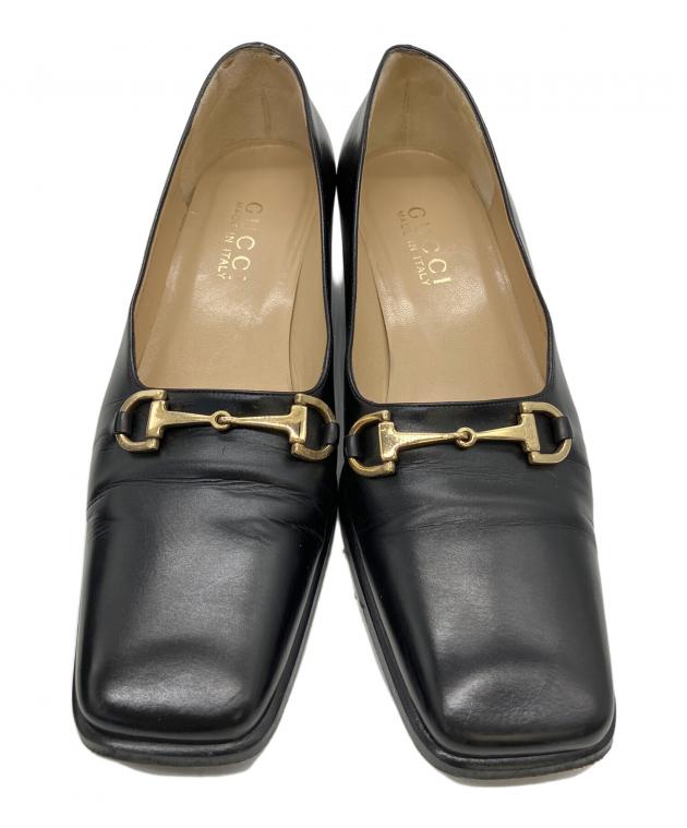 GUCCI カフス ホースビット K18 925 オールドグッチ ヴィンテージ 中古・古着通販】GUCCI (グッチ) ホースビットパンプス ブラック
