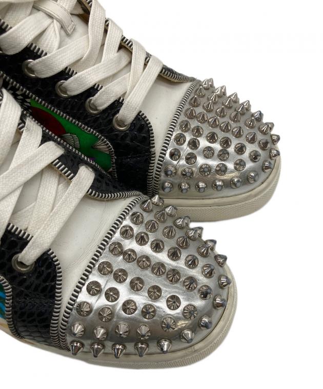 【未使用に近い】ルブタン　36 ハイカットスニーカー　スタッズ 中古・古着通販】Christian Louboutin (クリスチャン・ルブタン