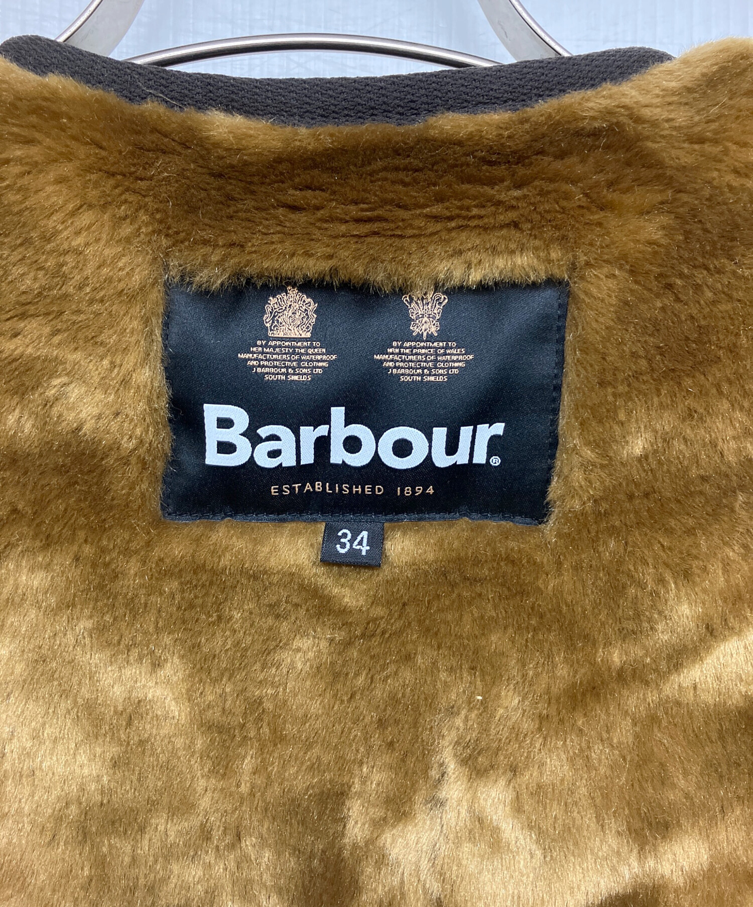 中古・古着通販】Barbour (バブアー) フロントジップ ファー ライナー 