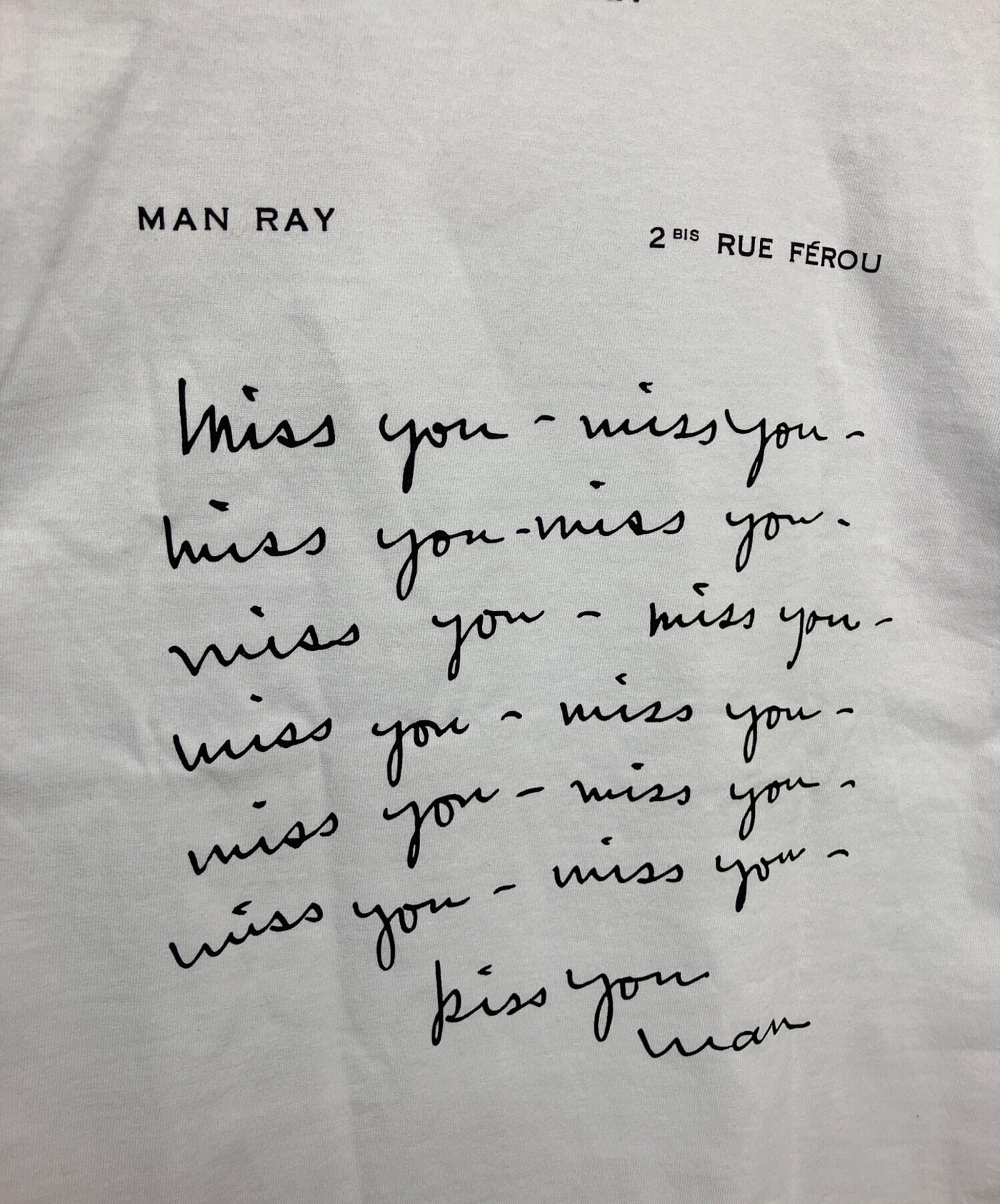 中古・古着通販】sacai (サカイ) 半袖Tシャツ MAN RAY 25AW ホワイト