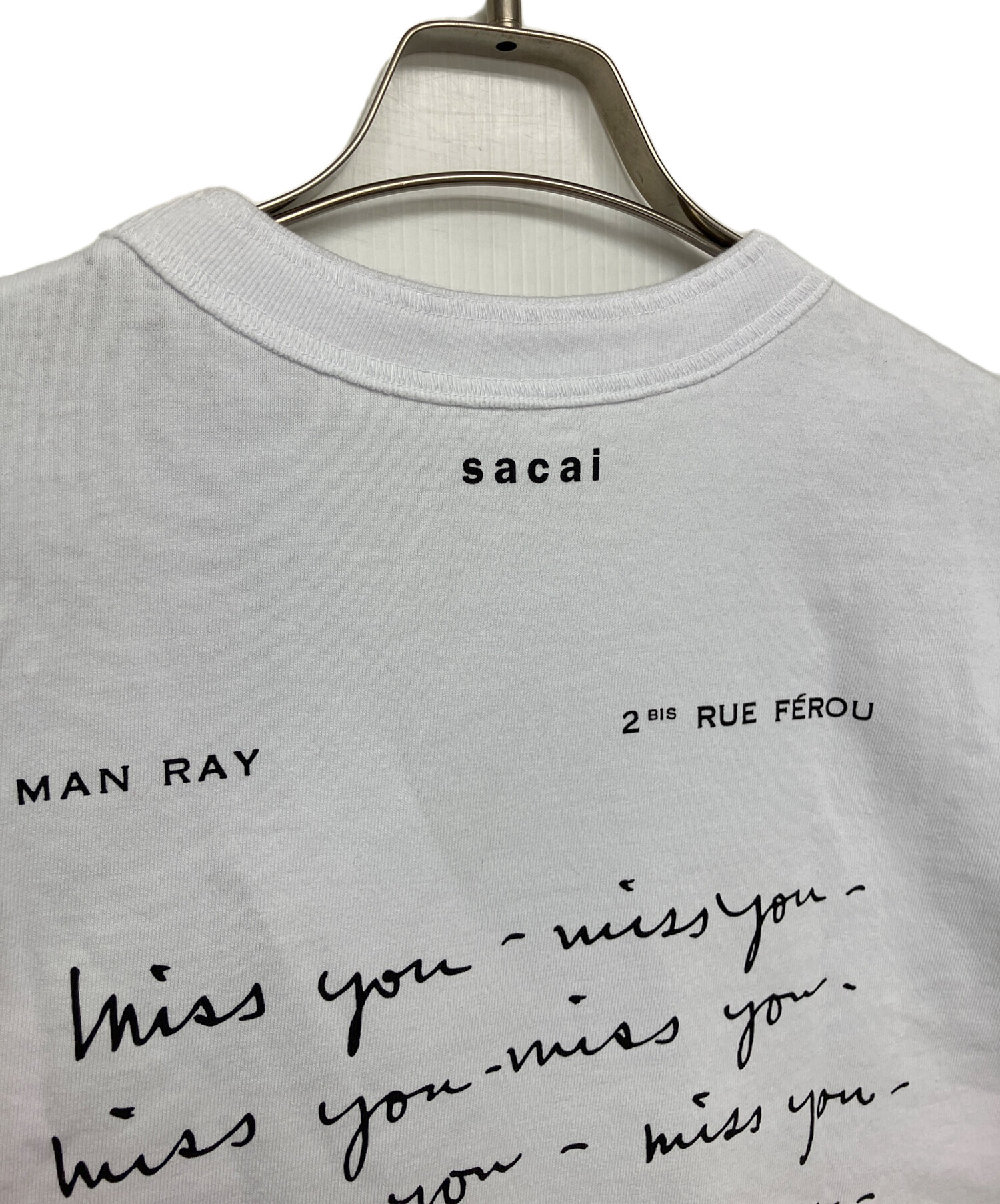2　SACAI 25AW MAN RAY 涙 Tシャツ　サカイ　マンレイ　新品 SACAI 25AW マンレイ Tシャツ サカイ MAN RAY 涙 顔 (sacai/Tシャツ