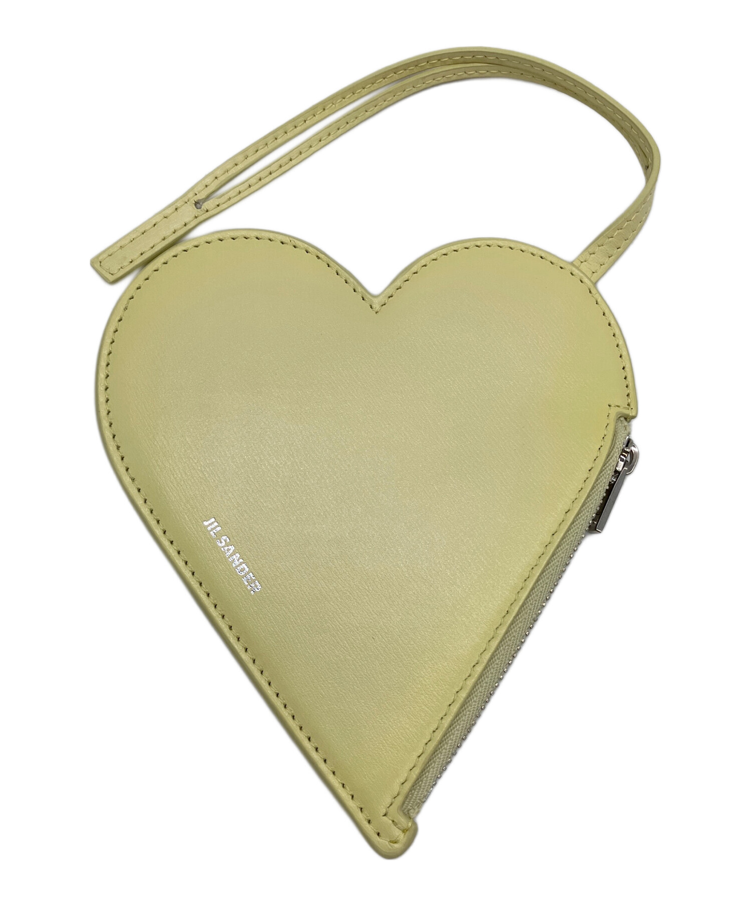 JIL SANDER ハート型ケース イエロー 中古・古着通販】JIL SANDER (ジルサンダー) ハート形コインケース