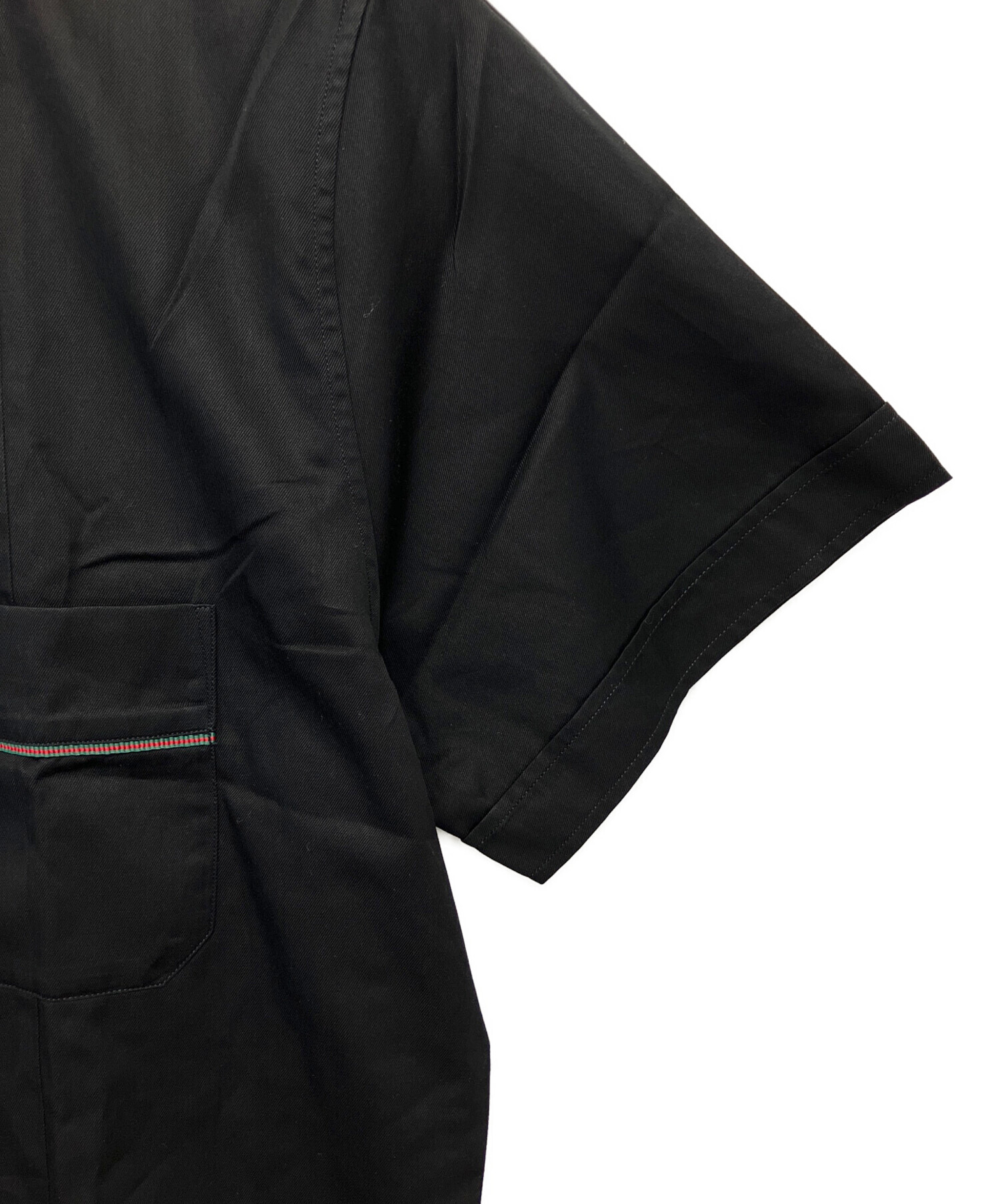 中古・古着通販】GUCCI (グッチ) 半袖シャツ ブラック サイズ:42