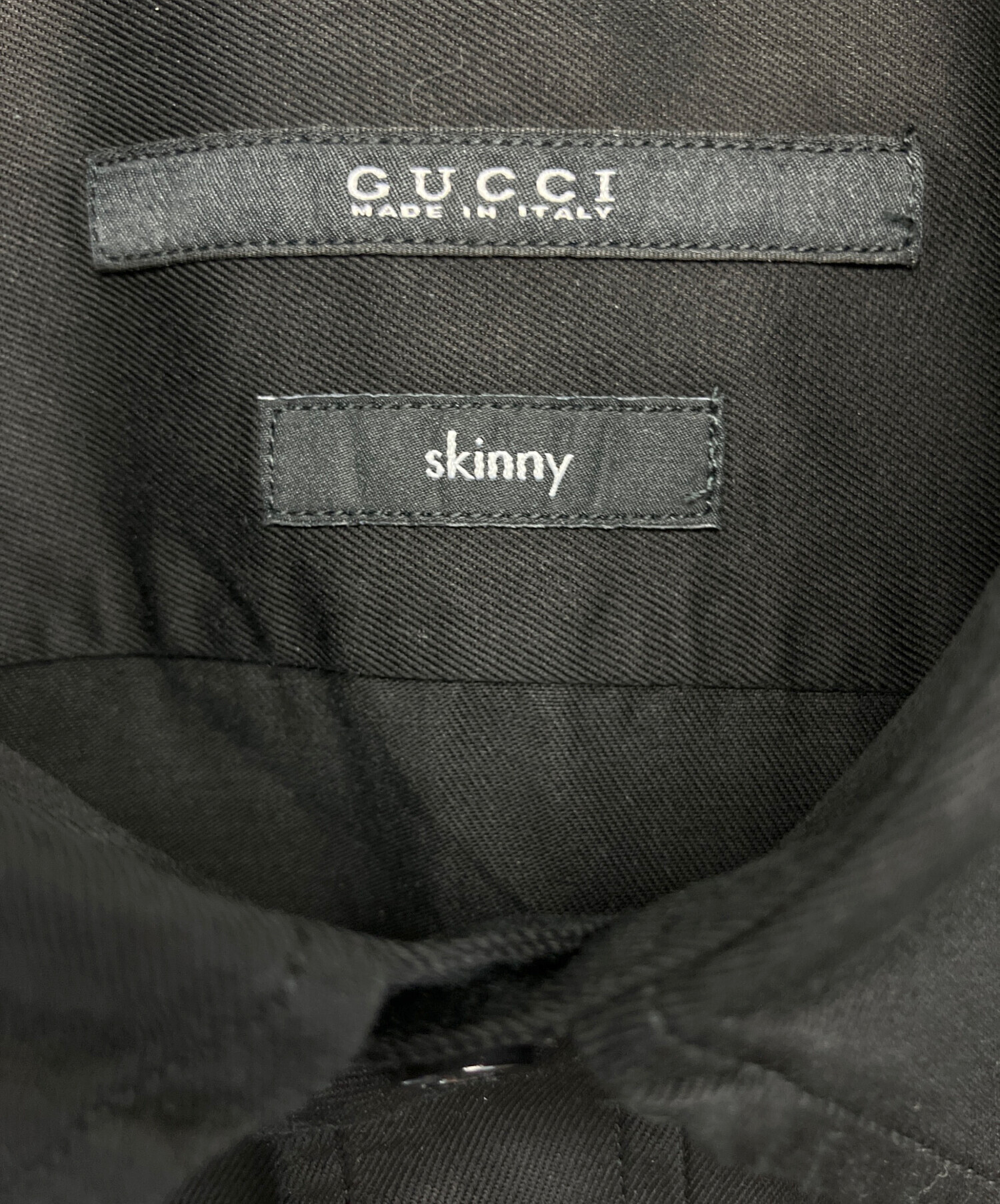 中古・古着通販】GUCCI (グッチ) 半袖シャツ ブラック サイズ:42