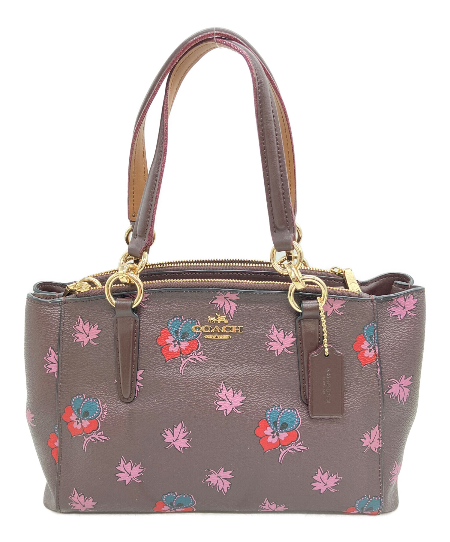 中古・古着通販】COACH (コーチ) 2WAYバッグ※ストラップ欠品 パープル
