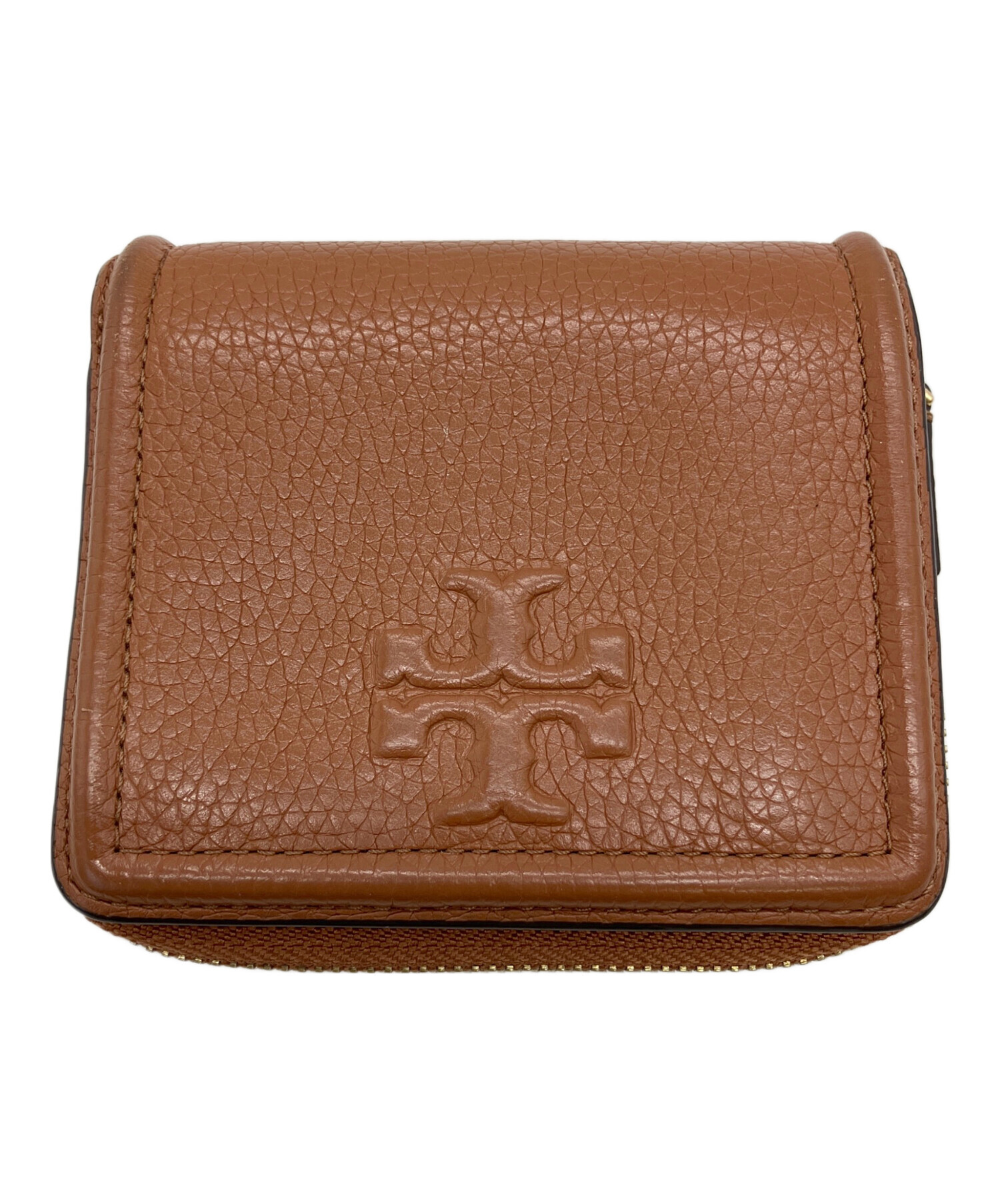 TORY BURCH トリーバーチ 財布・ケース  ベージュ 【古着】【中古】【送料無料】 中古・古着通販】TORY BURCH (トリーバーチ) TORY BURCH 2つ折り財布