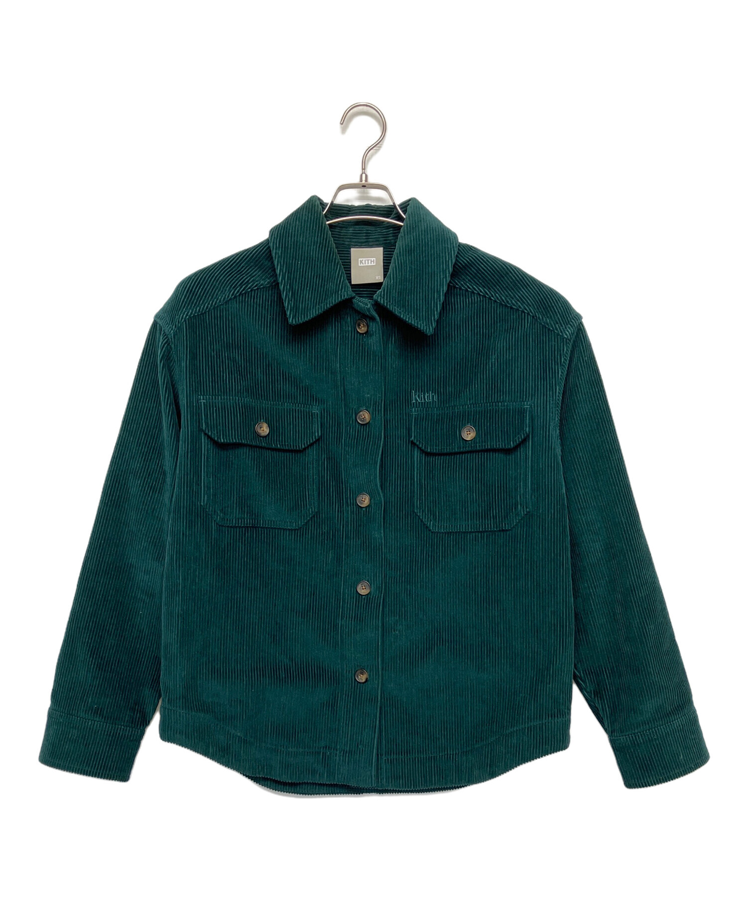 KITH コーデュロイ　シャツ　ジャケット 中古・古着通販】KITH (キス) コーデュロイジャケット グリーン サイズ