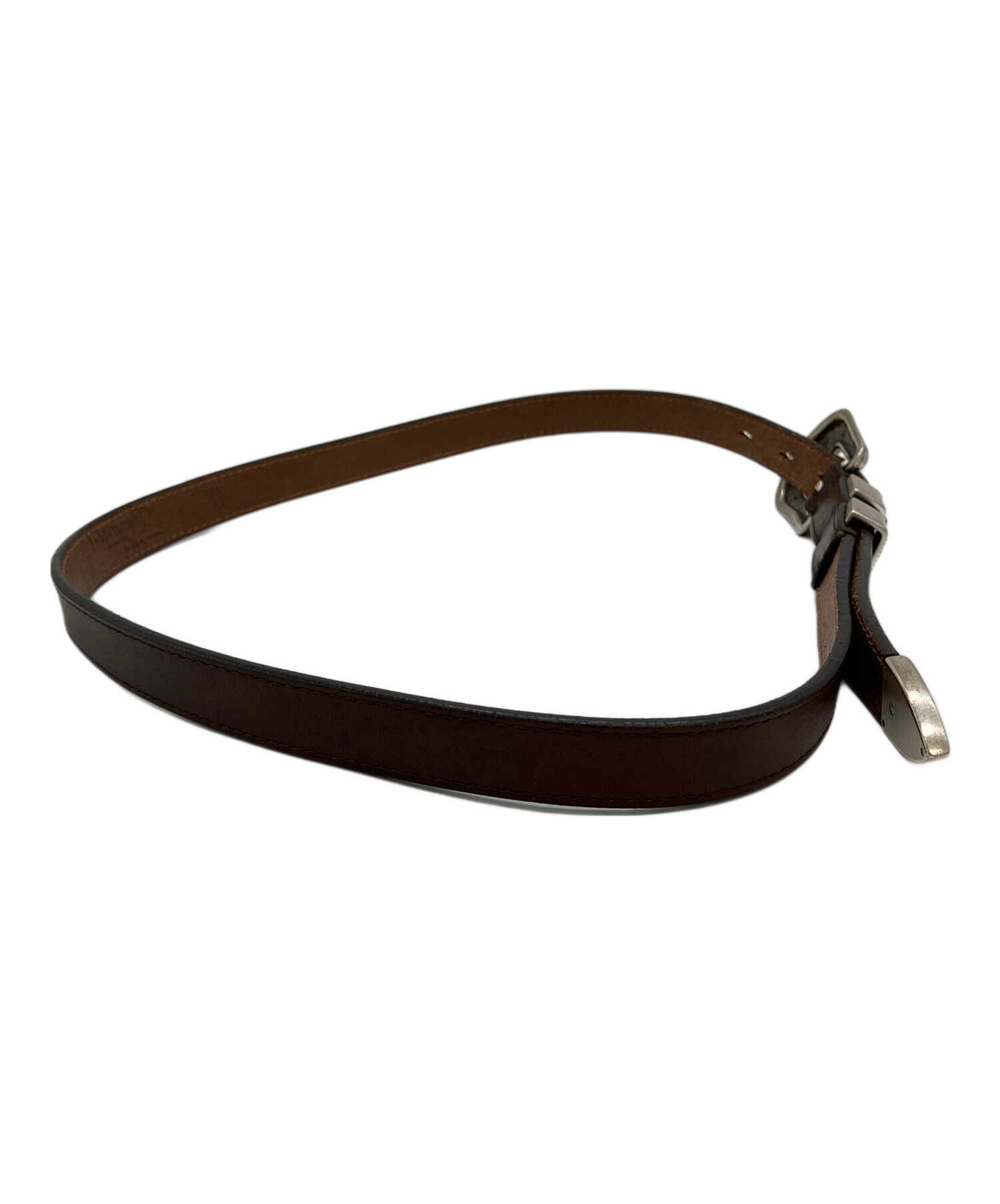 【新品】J&M DAVIDSON ウエスタンベルト 34/85 ブラウン※訳アリ J&M Davidson（J＆Mデヴィッドソン） ベルト WESTERN BUCKLE 20MM