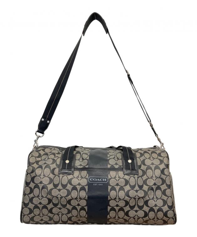 中古・古着通販】COACH (コーチ) F77278 シグネチャー ボストンバッグ