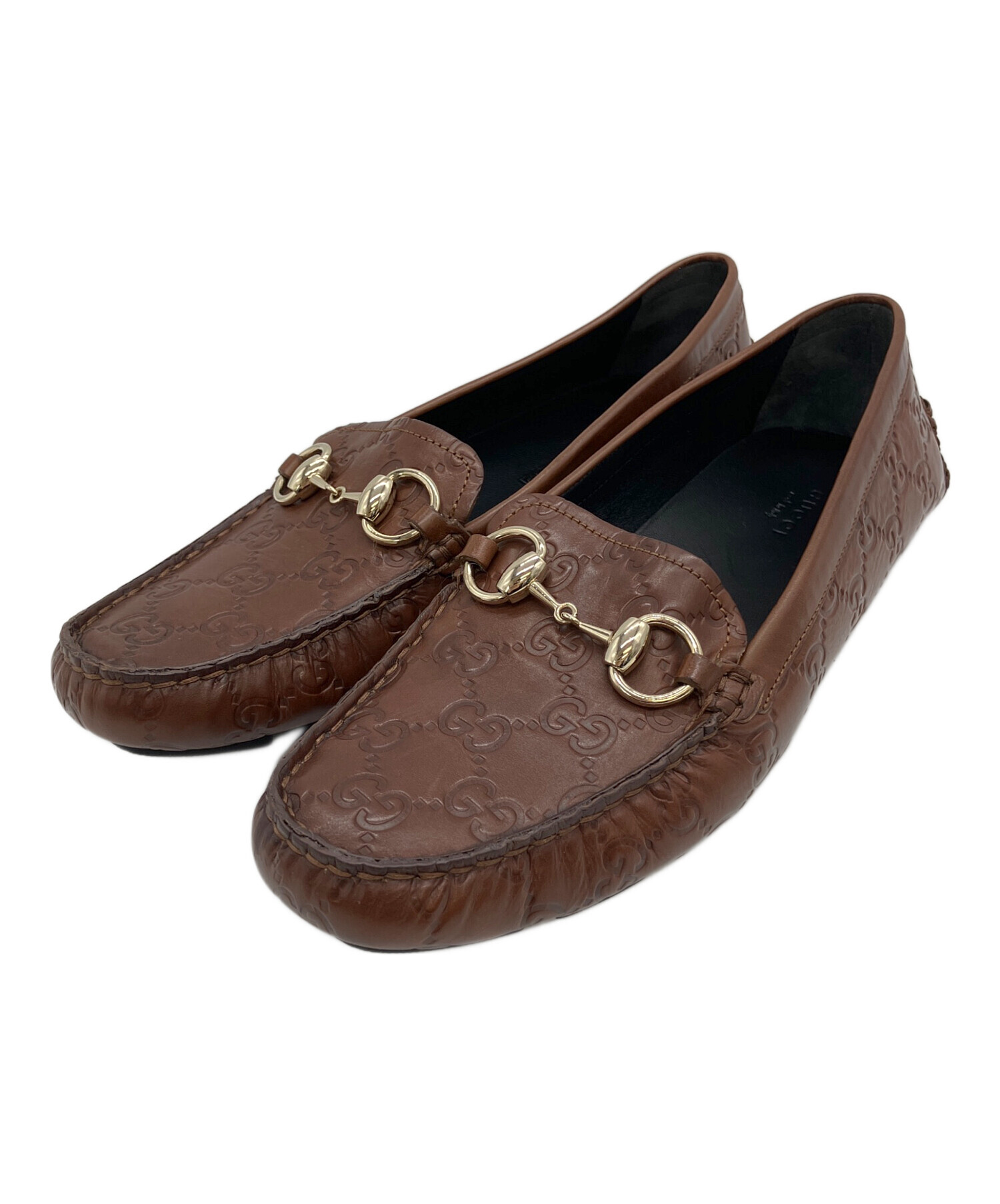 中古・古着通販】GUCCI (グッチ) ビットローファー ブラウン サイズ:38