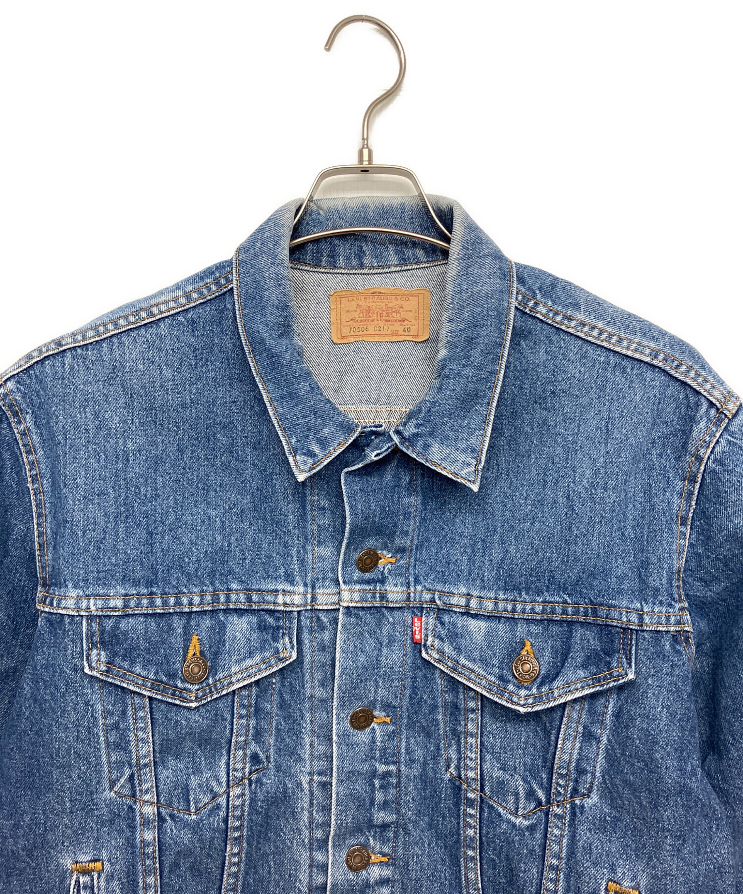中古・古着通販】LEVI'S (リーバイス) デニムジャケット インディゴ