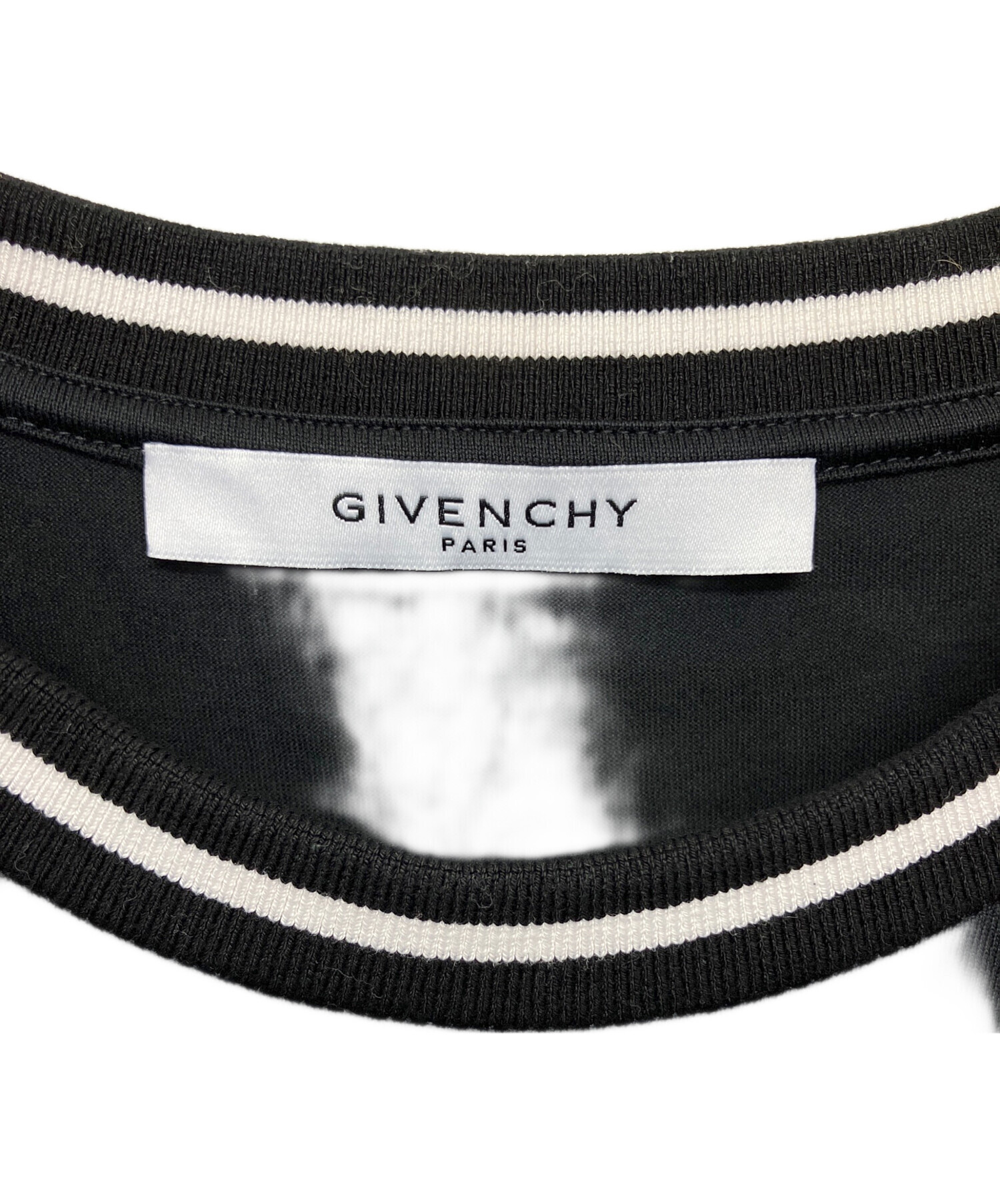 中古・古着通販】GIVENCHY (ジバンシィ) CONTRAST LOGO TEE ブラック 