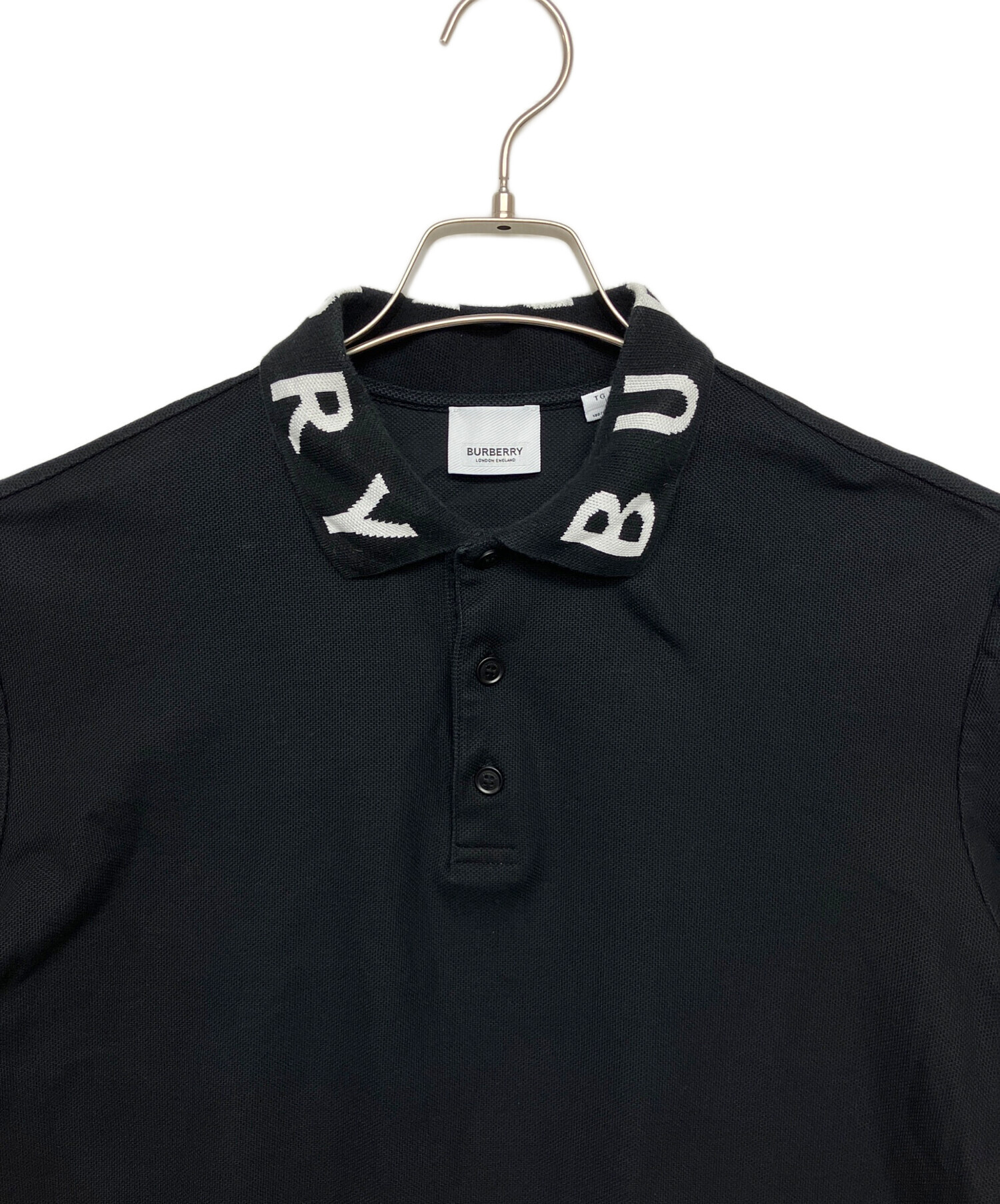 中古・古着通販】BURBERRY (バーバリー) ポロシャツ ブラック サイズ