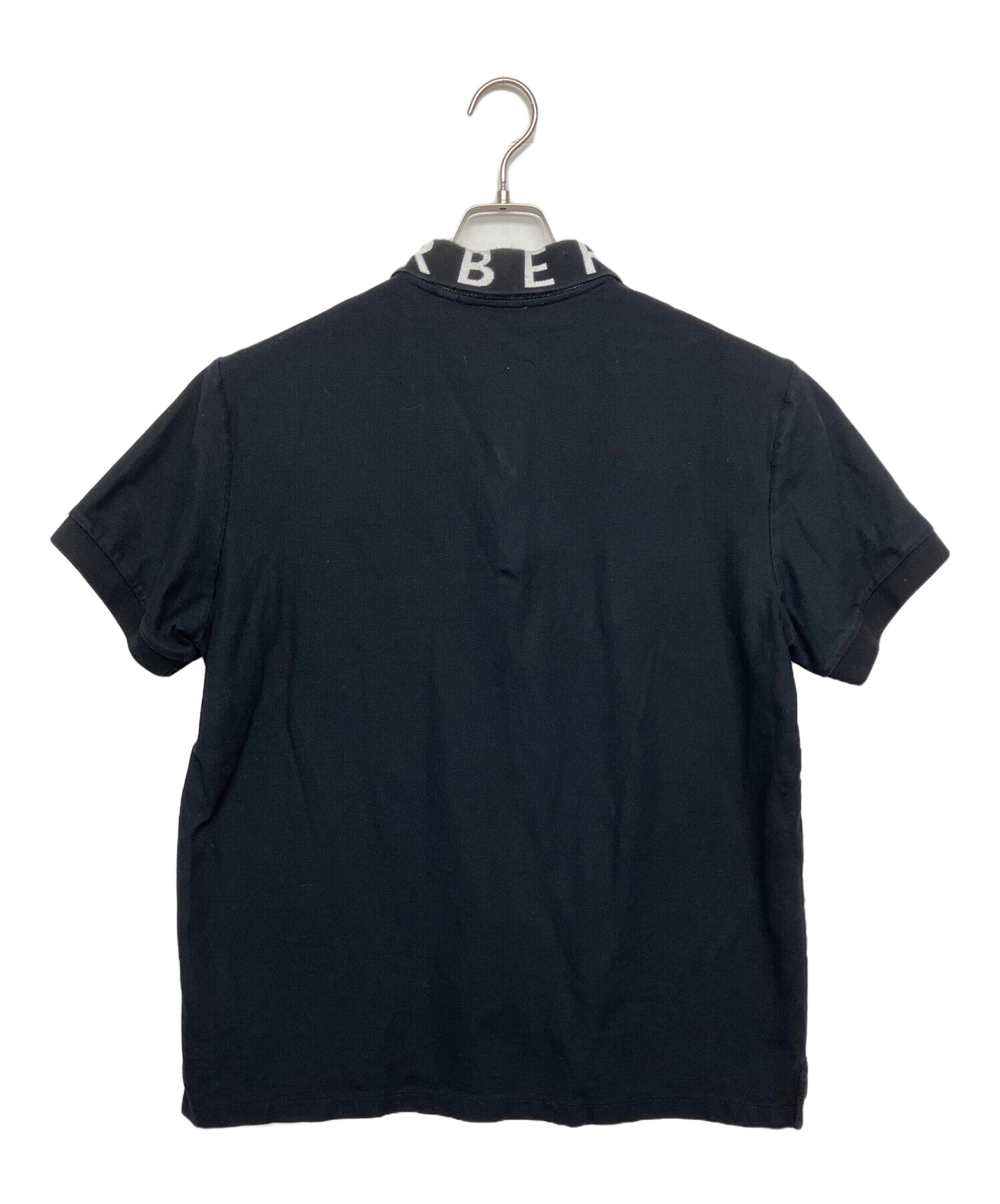 中古・古着通販】BURBERRY (バーバリー) ポロシャツ ブラック サイズ