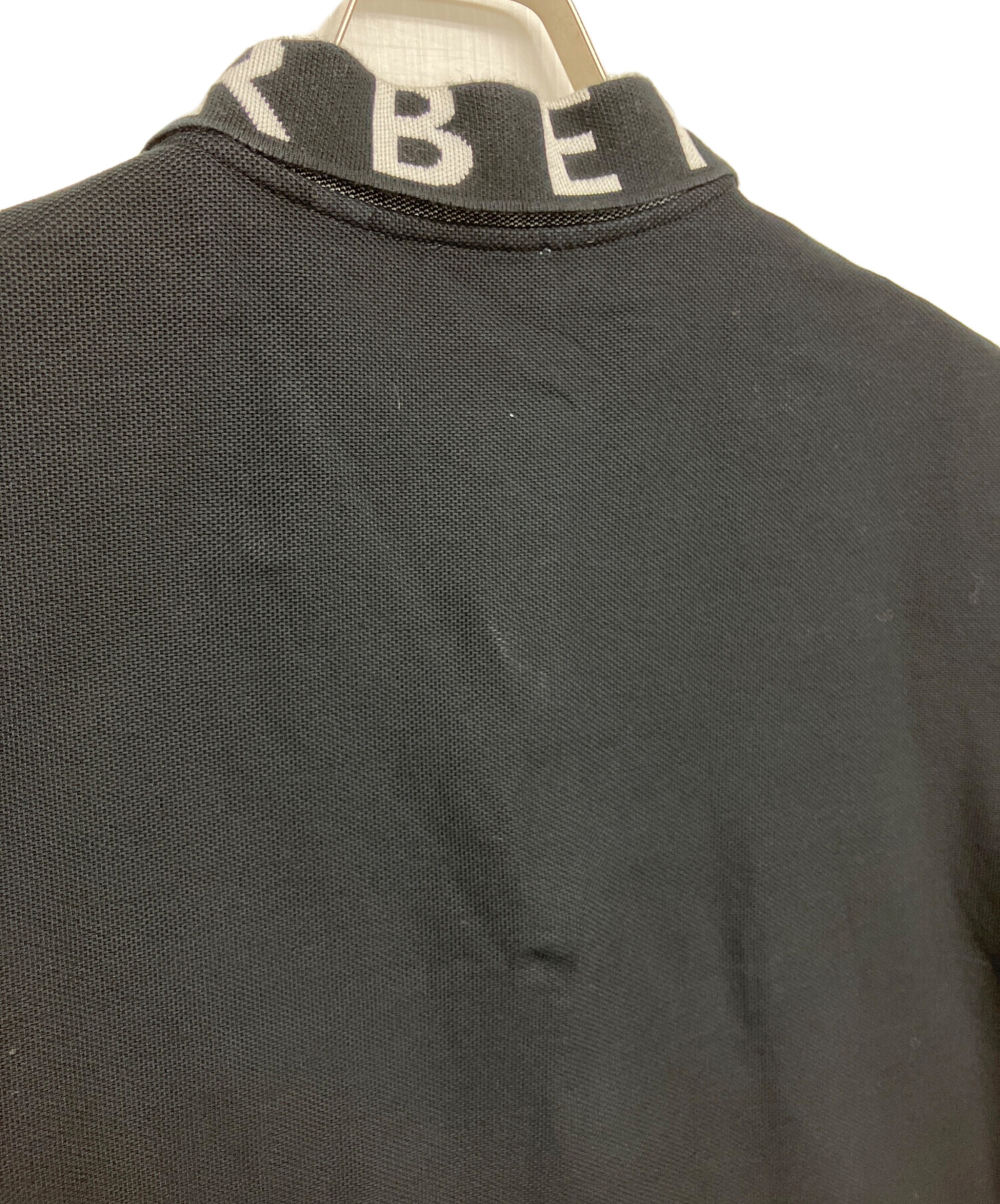 中古・古着通販】BURBERRY (バーバリー) ポロシャツ ブラック サイズ