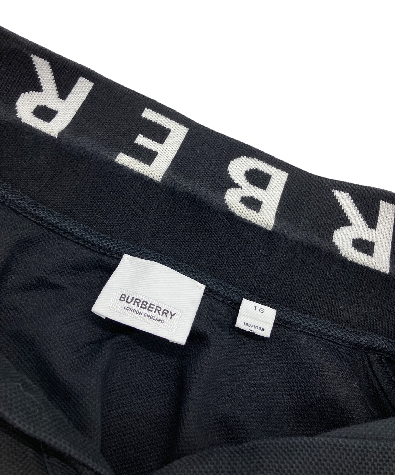 中古・古着通販】BURBERRY (バーバリー) ポロシャツ ブラック サイズ