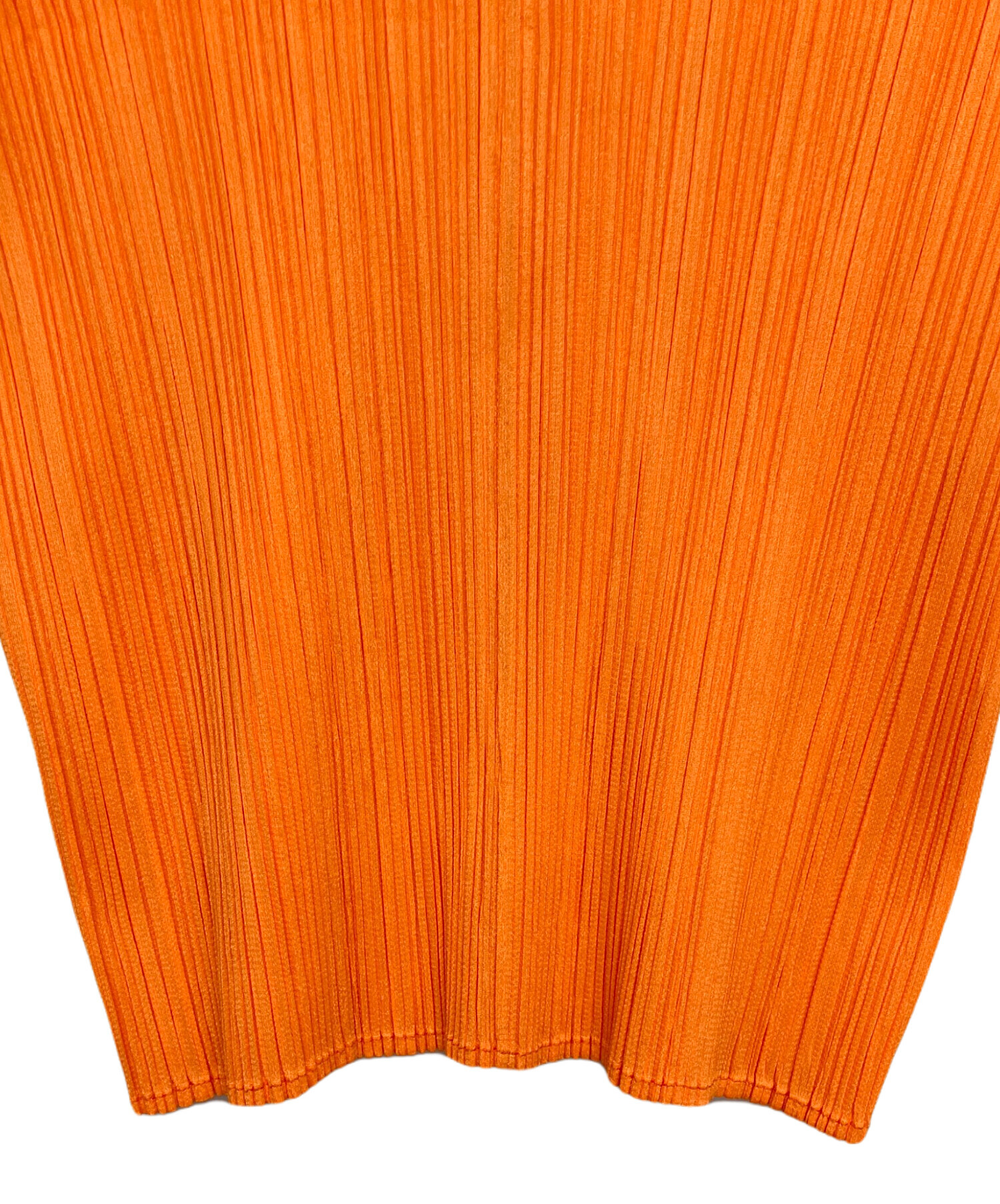 美品　PLEATS PLEASE  半袖ブラウス　トップス　横プリーツ　オレンジ 中古・古着通販】PLEATS PLEASE (プリーツプリーズ) 半袖ブラウス