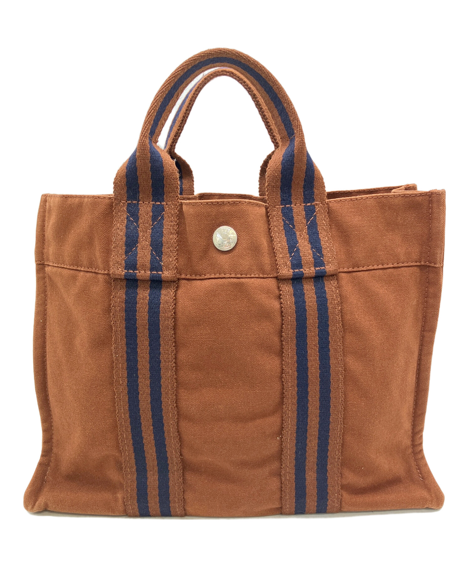 美品！エルメス　Hermes　フールトゥ　PM　ハンドバッグ ブラウン 中古・古着通販】HERMES (エルメス) フールトゥPM ハンドバッグ