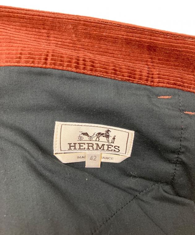 中古・古着通販】HERMES (エルメス) コーデュロイパンツ ブラウン