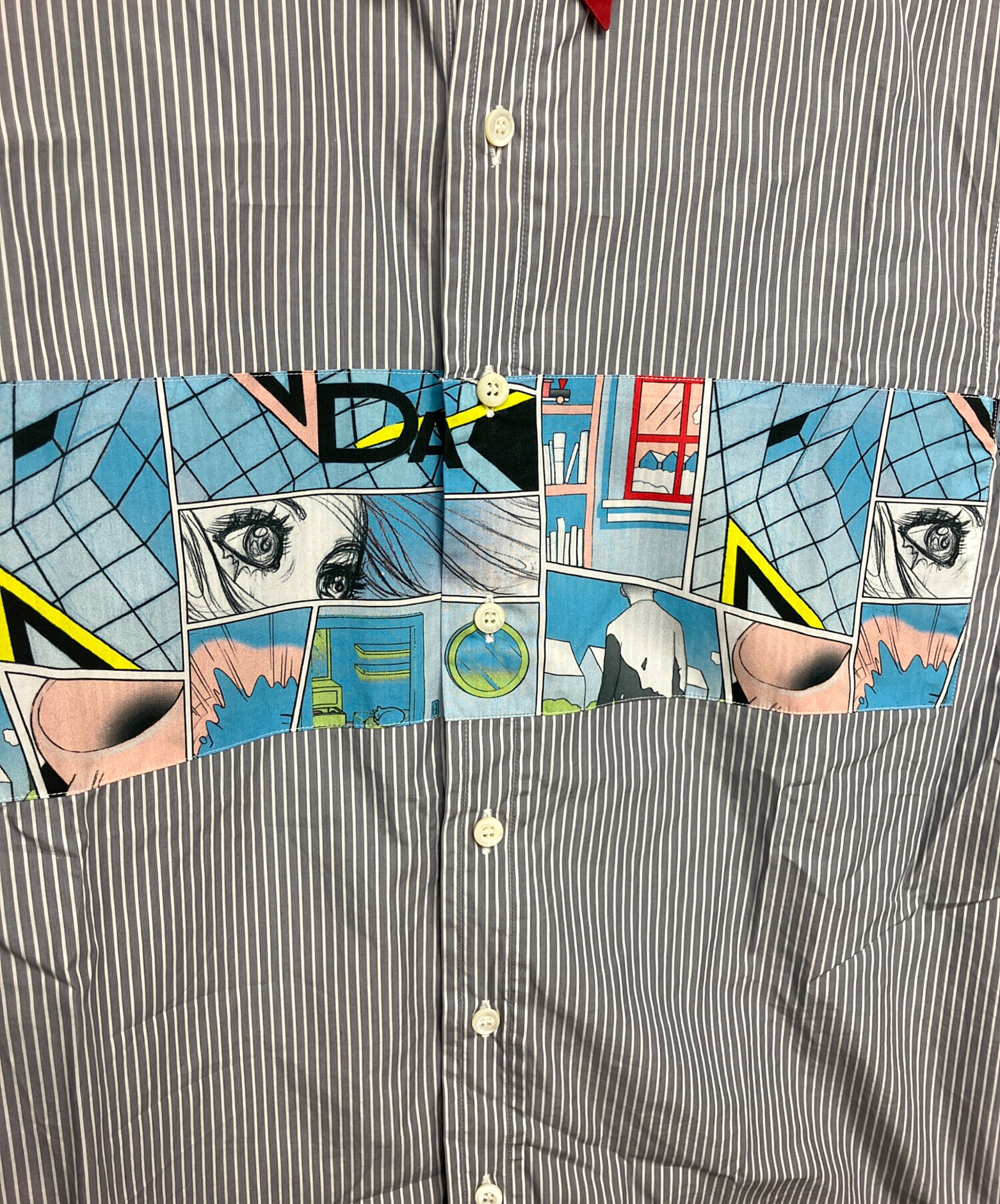中古・古着通販】PRADA (プラダ) 2018SS COMIC STRIPE L/S SHIRT 長袖