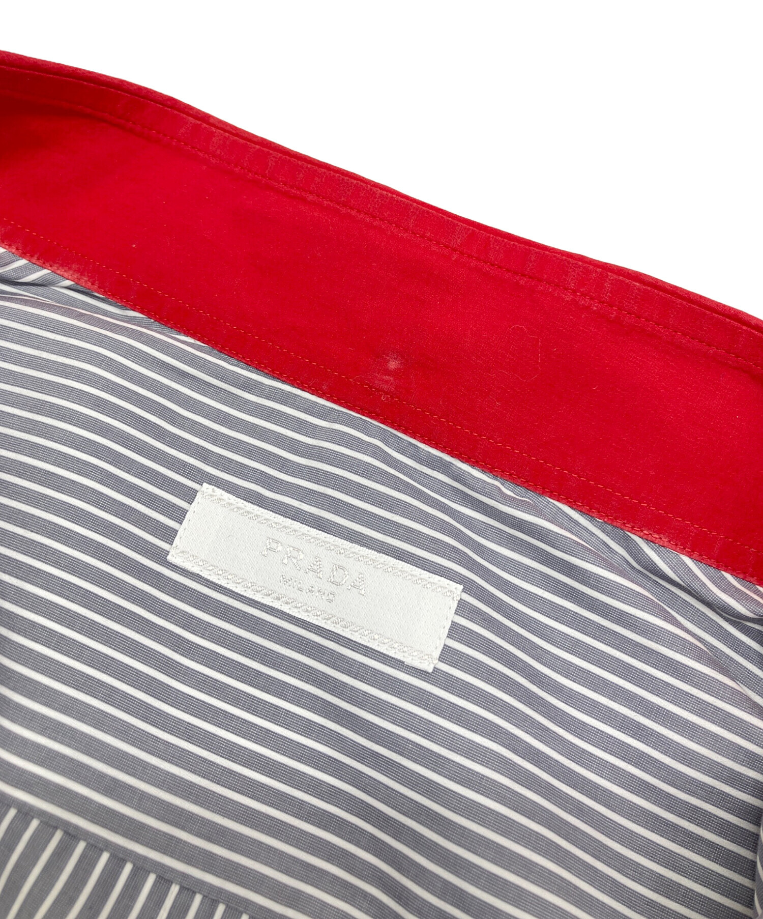 中古・古着通販】PRADA (プラダ) 2018SS COMIC STRIPE L/S SHIRT 長袖