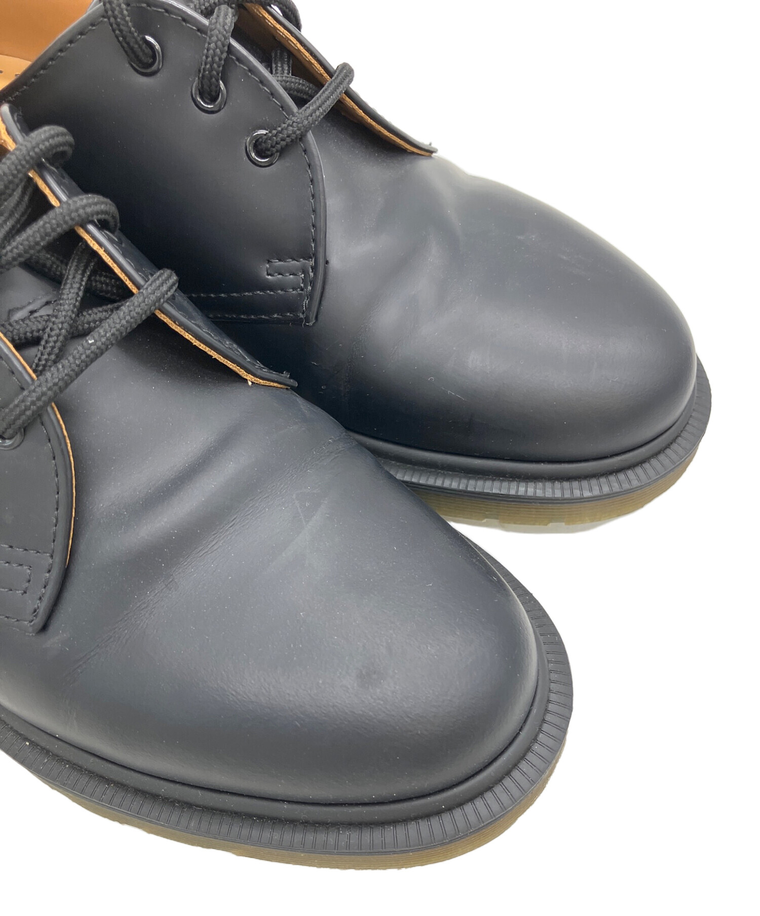 【ほぼ未使用】Dr. Martens 3ホール ブラック レザー 24.5 中古・古着通販】Dr.Martens (ドクターマーチン) 1461PW スリーホール