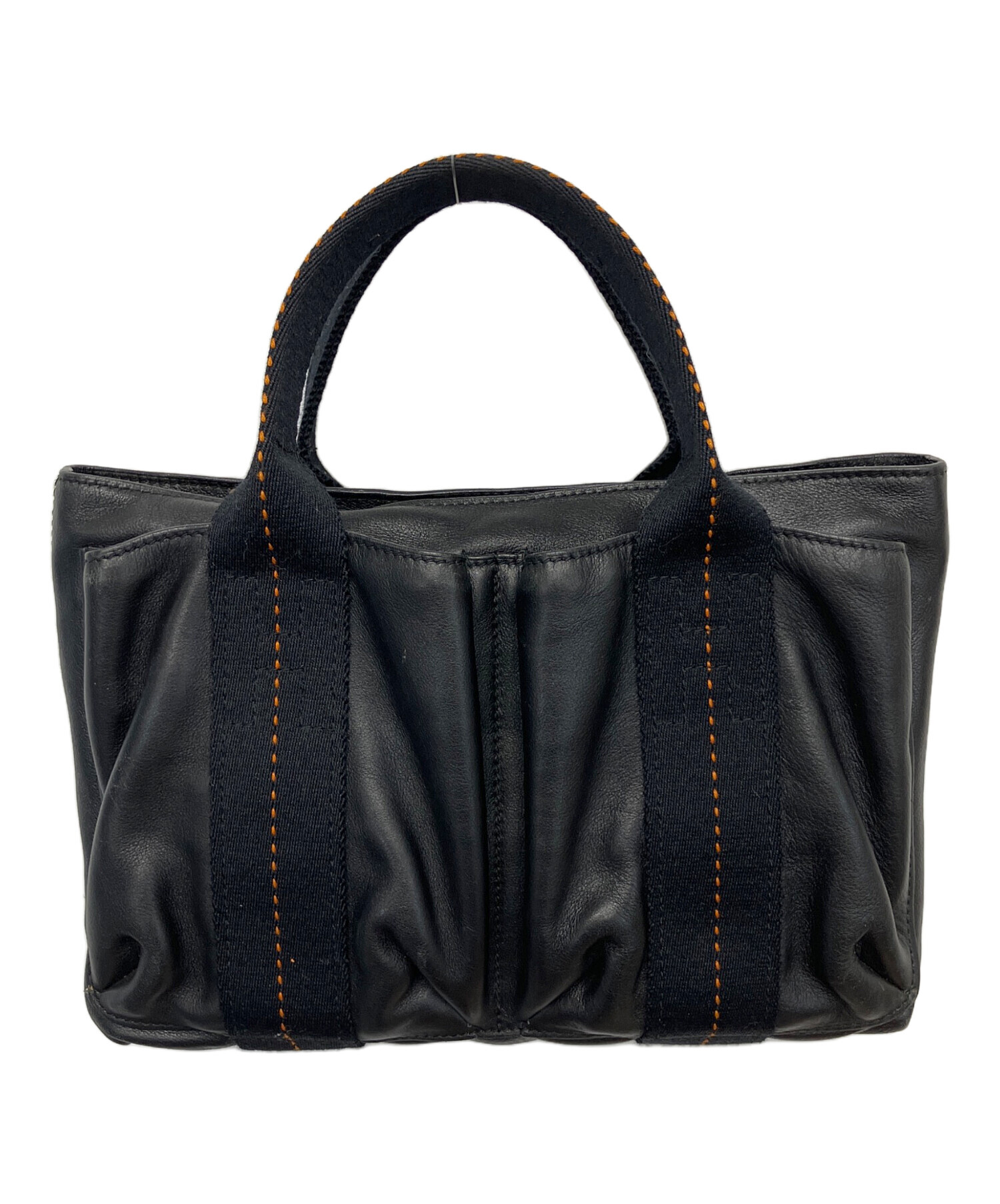 エルメス　HERMES キャラバンホリゾンタル レザー　バッグ　黒　革 中古・古着通販】HERMES (エルメス) キャラバンホリゾンタルPM