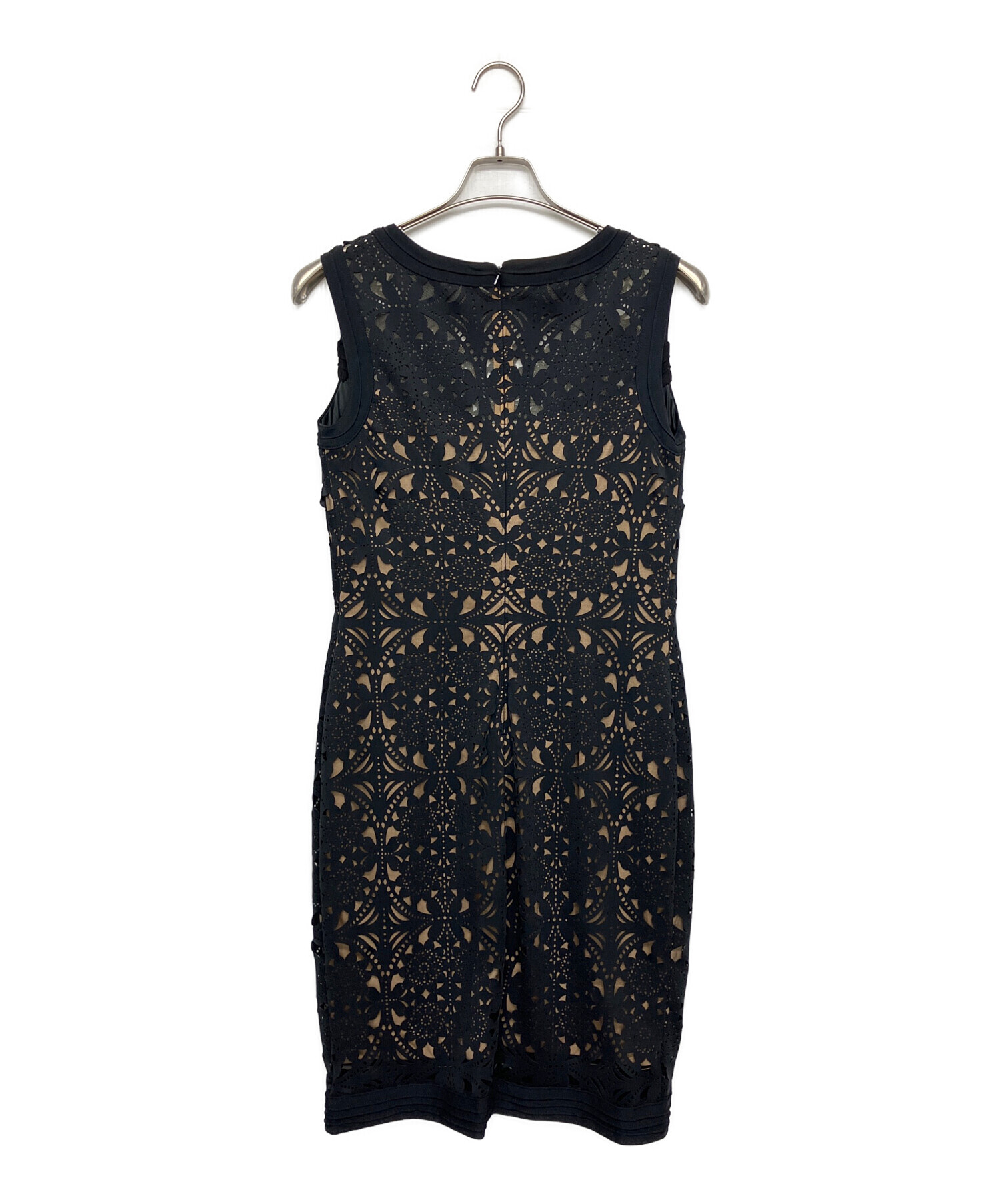 M ノースリーブワンピース SHOJI TADASHI Nigella Shoji Tadashi – Gown Pintuck Metallic One-Shoulder ワンピース