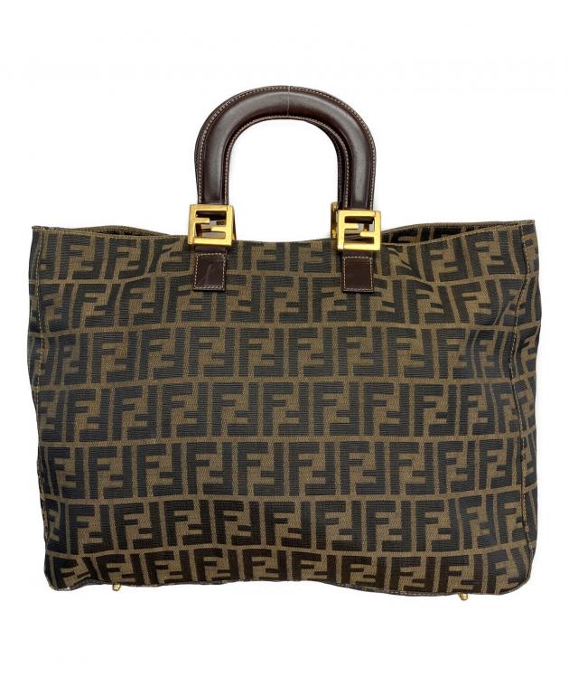 中古・古着通販】FENDI (フェンディ) ズッカ トートバッグ ブラック