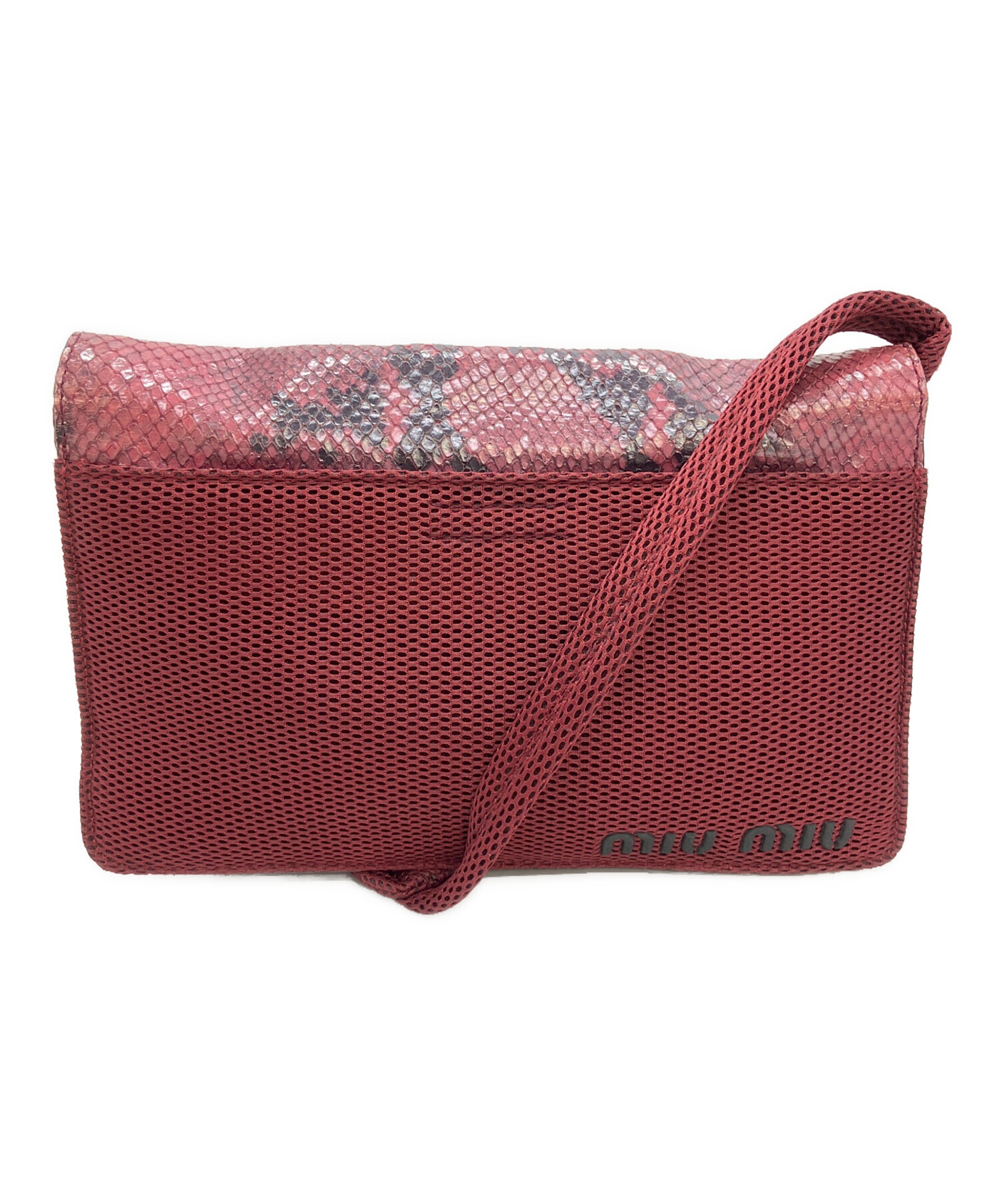中古・古着通販】MIU MIU (ミュウミュウ) CROSS BODY PYTHON BAG 1999