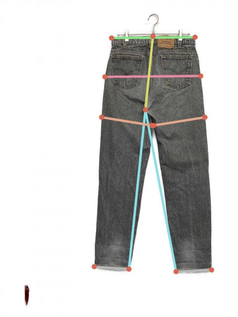中古・古着通販】LEVI'S (リーバイス) 90s 先染 ブラックデニムパンツ