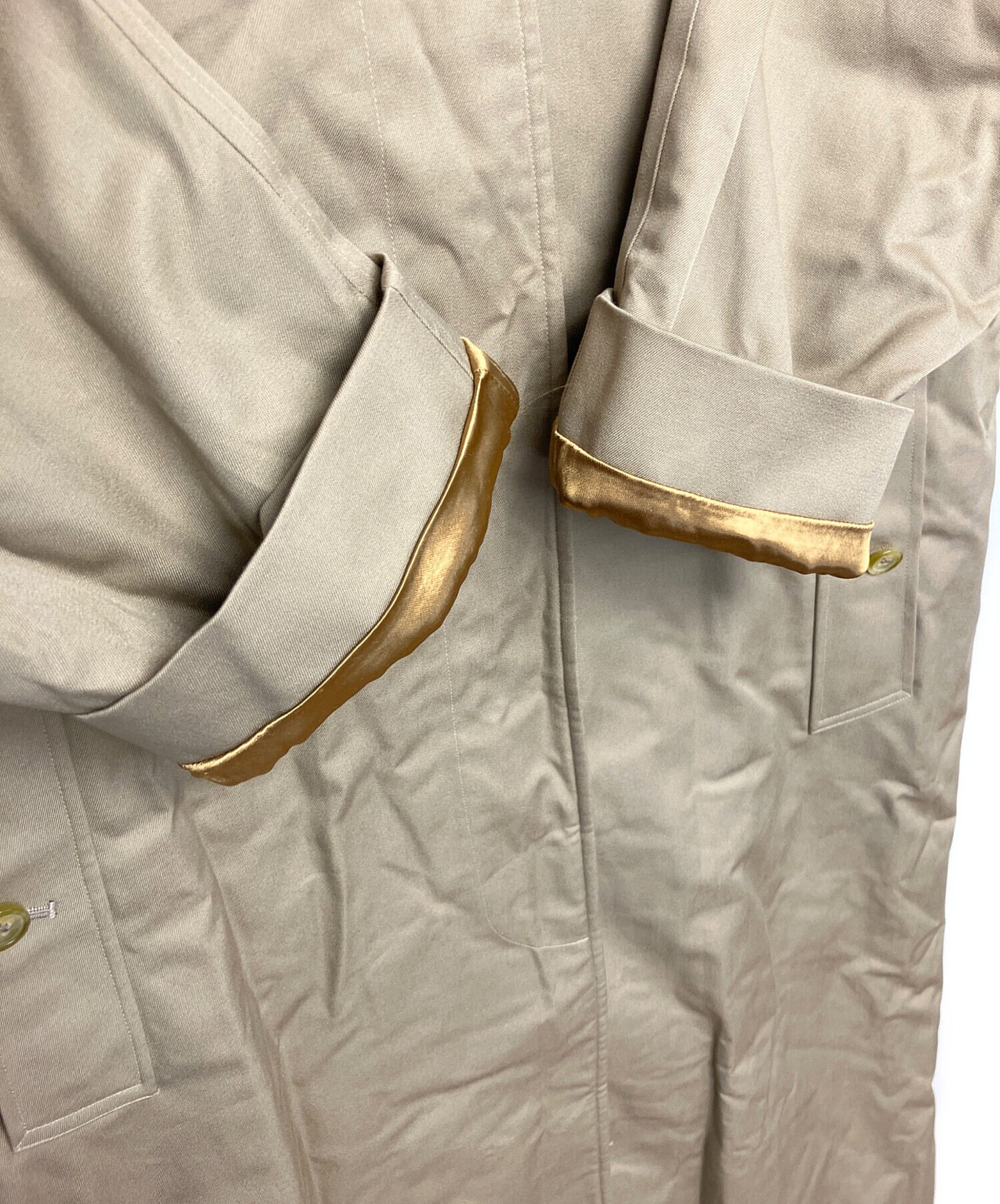 中古・古着通販】BURBERRY (バーバリー) ステンカラーコート ベージュ