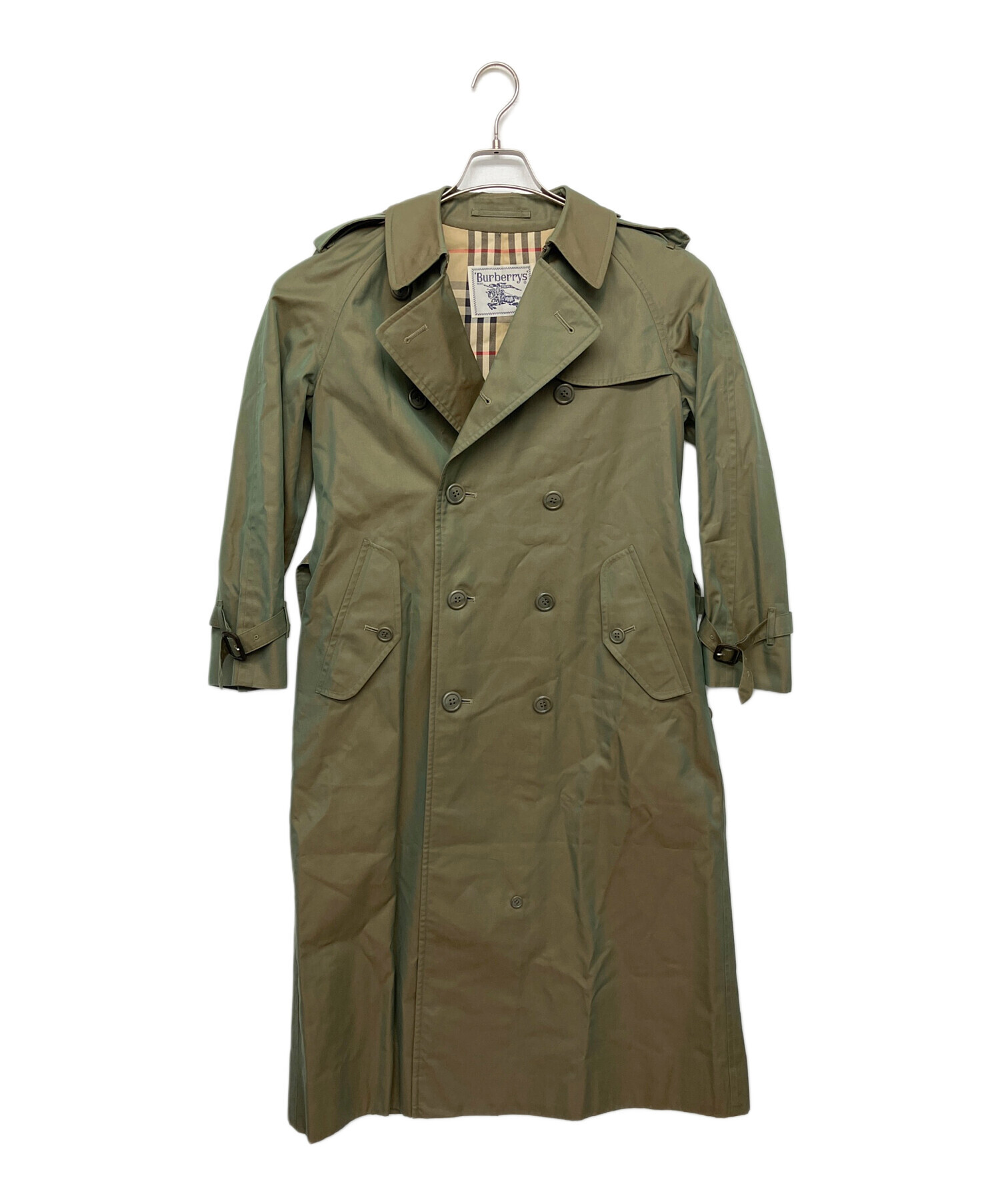 7*5様 Burberry's バーバリー　一枚袖トレンチコート 玉虫色　60s 中古・古着通販】Burberry's (バーバリーズ) トレンチコート 玉虫色