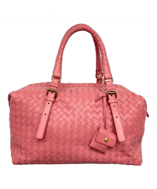 Bottega Veneta ピンク ハンドバッグ 中古・古着通販】BOTTEGA VENETA (ボッテガベネタ) ボストンバッグ