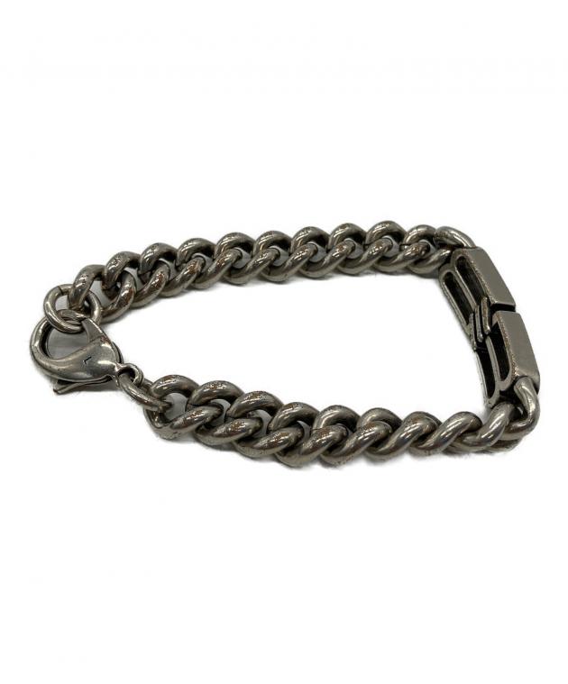【未使用級】BALENCIAGA Bロゴブレスレット シルバー 中古・古着通販】BALENCIAGA (バレンシアガ) ブレスレット シルバー