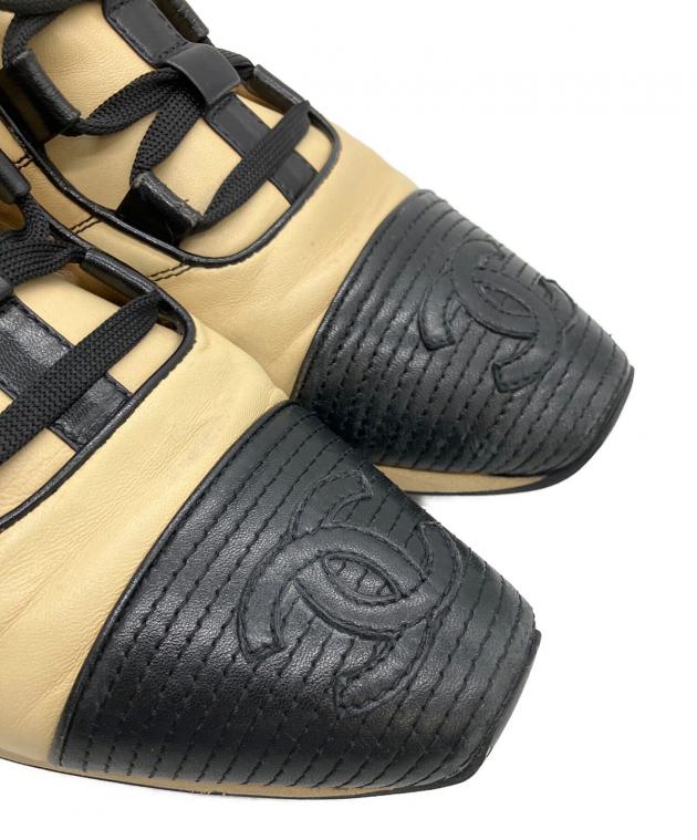 中古・古着通販】CHANEL (シャネル) ココマーク バイカラーレザー